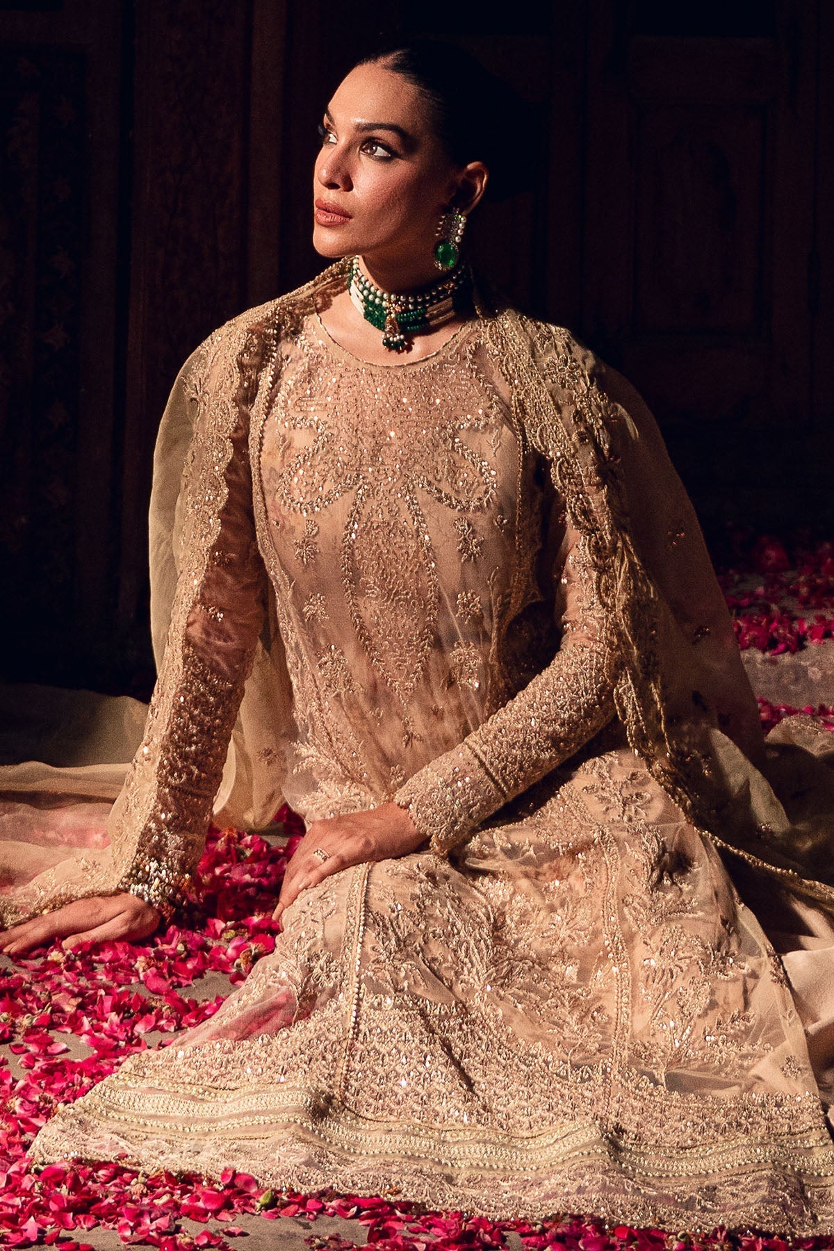 Motifz | Luxury Formal | 4821-SHERBANO - by Libasekhas UK - Registered Vendor of : Motifz - 100% Original Designer Dress