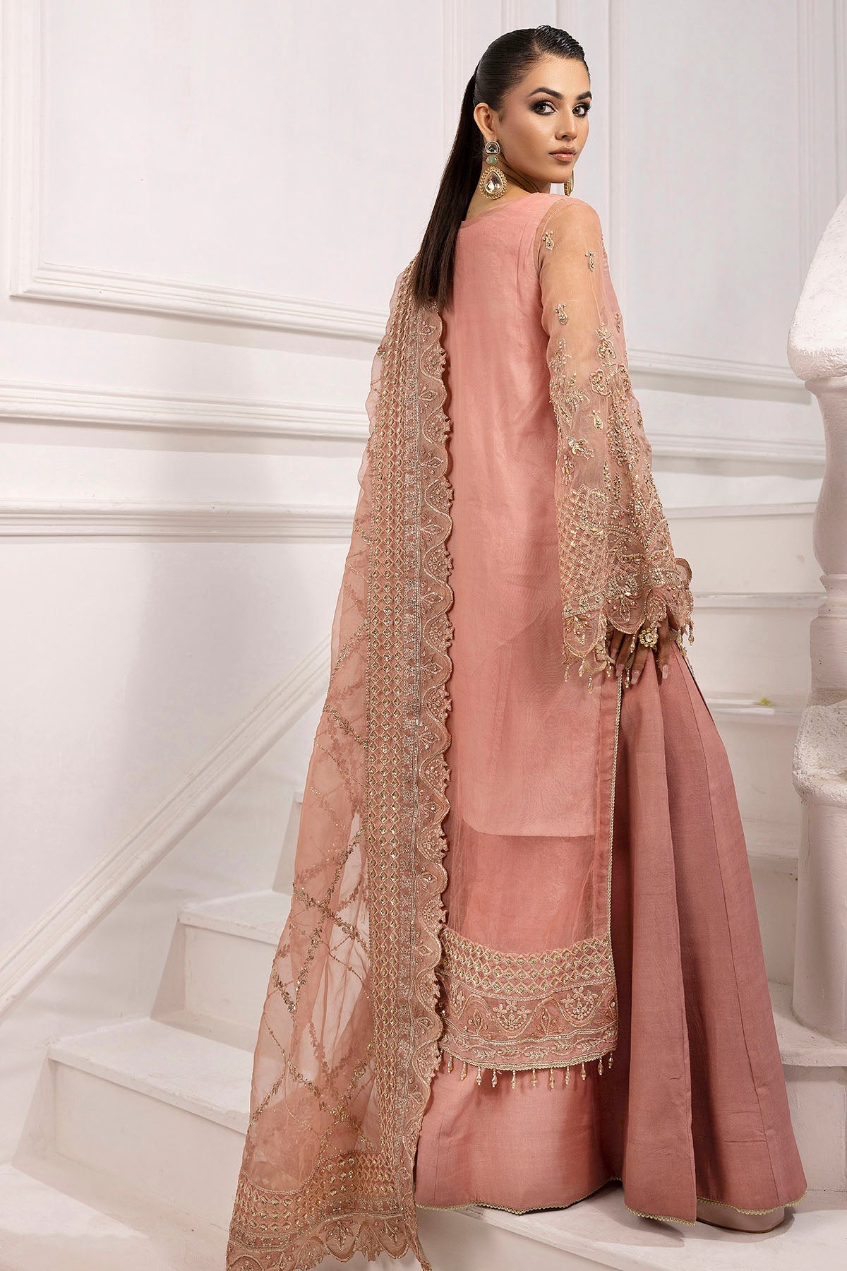 Motifz | Luxury Formal | 4934-ABSHAR - by - Libasekhas UK - Registered Vendor of : Motifz - 100% Original Designer Dresss
