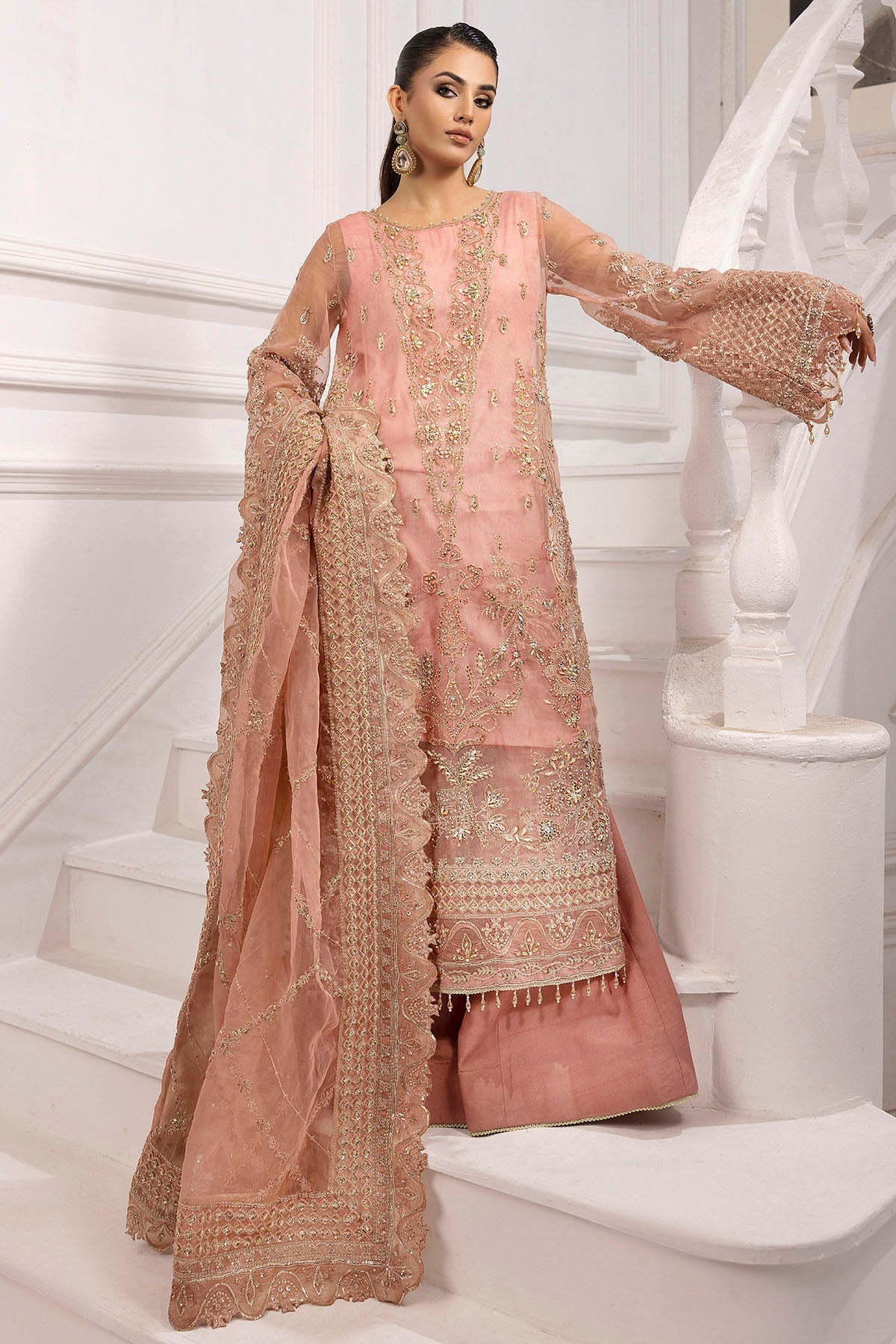 Motifz | Luxury Formal | 4934-ABSHAR - by - Libasekhas UK - Registered Vendor of : Motifz - 100% Original Designer Dresss