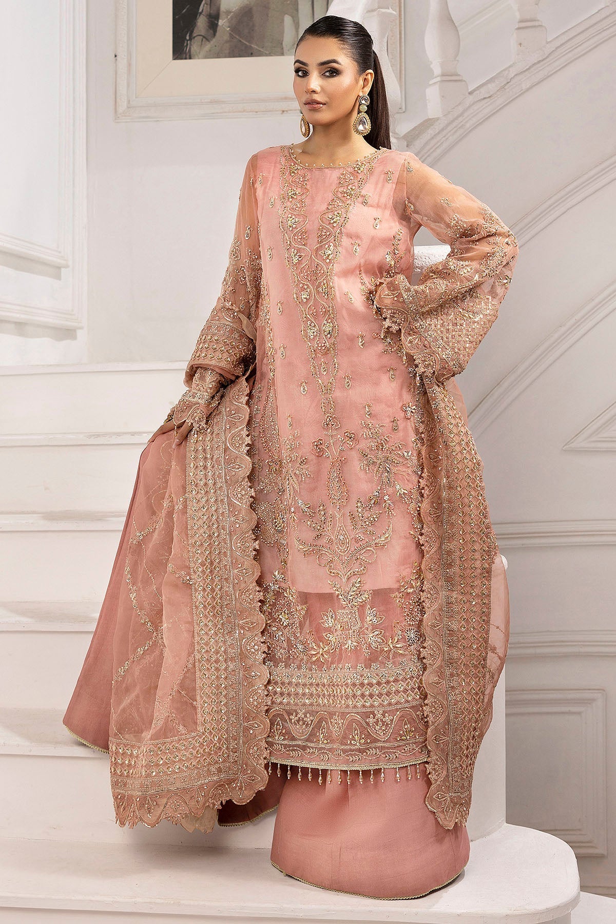 Motifz | Luxury Formal | 4934-ABSHAR - by - Libasekhas UK - Registered Vendor of : Motifz - 100% Original Designer Dresss