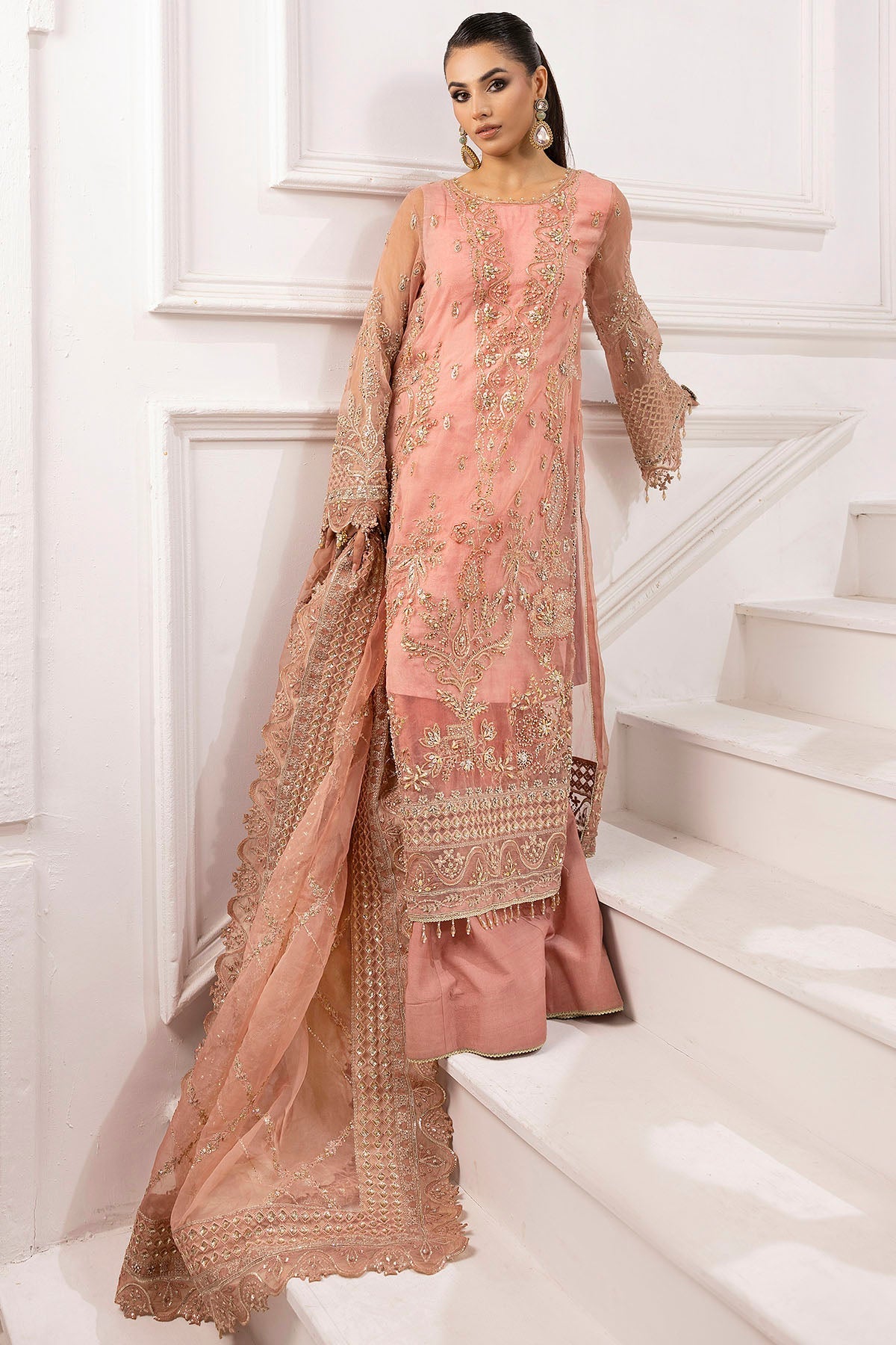 Motifz | Luxury Formal | 4934-ABSHAR - by - Libasekhas UK - Registered Vendor of : Motifz - 100% Original Designer Dresss