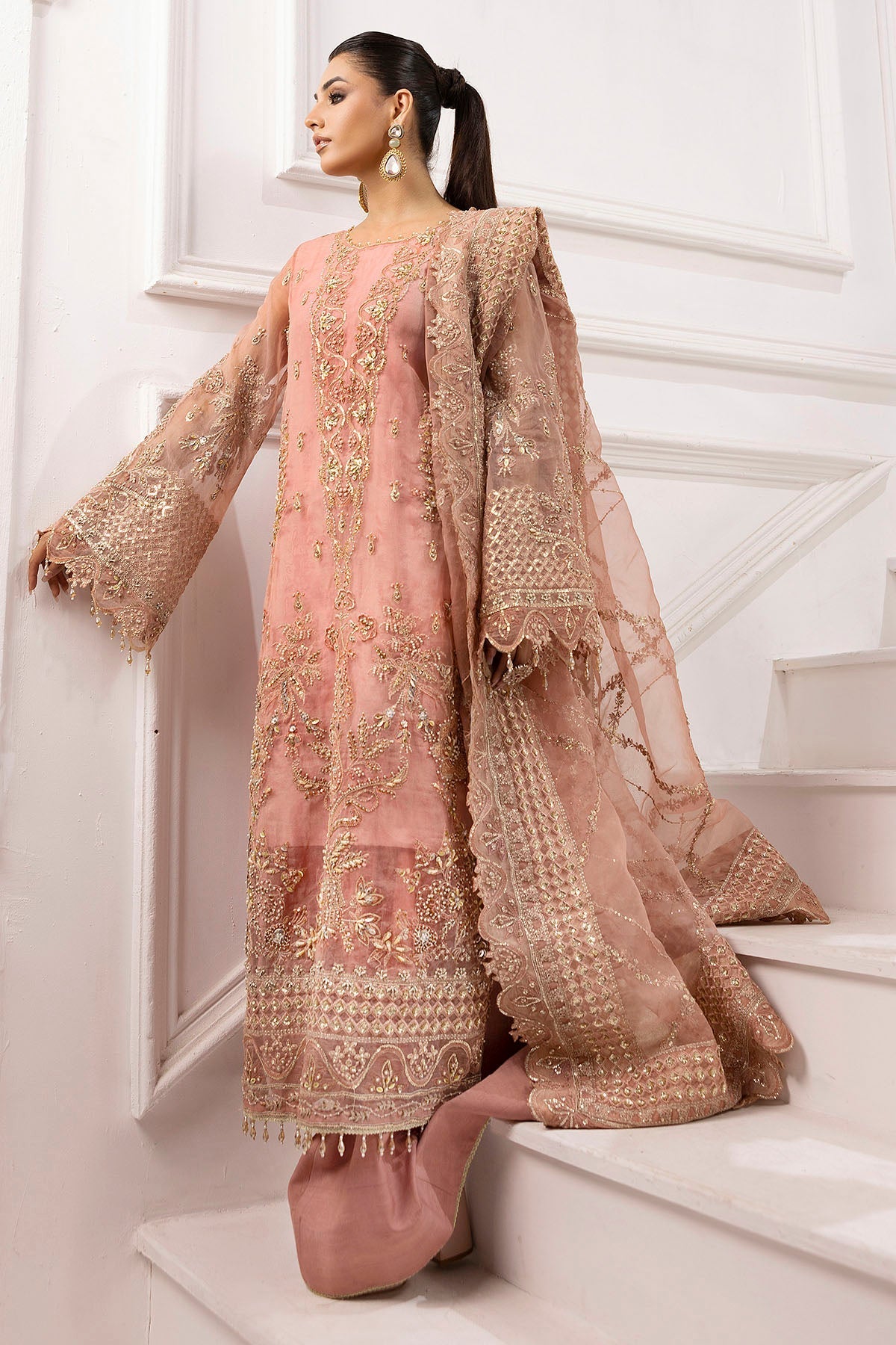 Motifz | Luxury Formal | 4934-ABSHAR - by - Libasekhas UK - Registered Vendor of : Motifz - 100% Original Designer Dresss