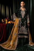 Motifz | Velvet Formals | 5094-YUMNA - by - Libasekhas UK - Registered Vendor of : Motifz - 100% Original Designer Dresss