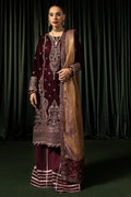 Motifz | Velvet Formals | 5096-DAISHA - by - Libasekhas UK - Registered Vendor of : Motifz - 100% Original Designer Dresss