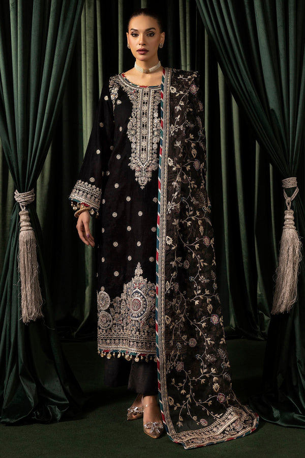 Motifz | Velvet Formals | 5098-FARZEEN - by - Libasekhas UK - Registered Vendor of : Motifz - 100% Original Designer Dresss