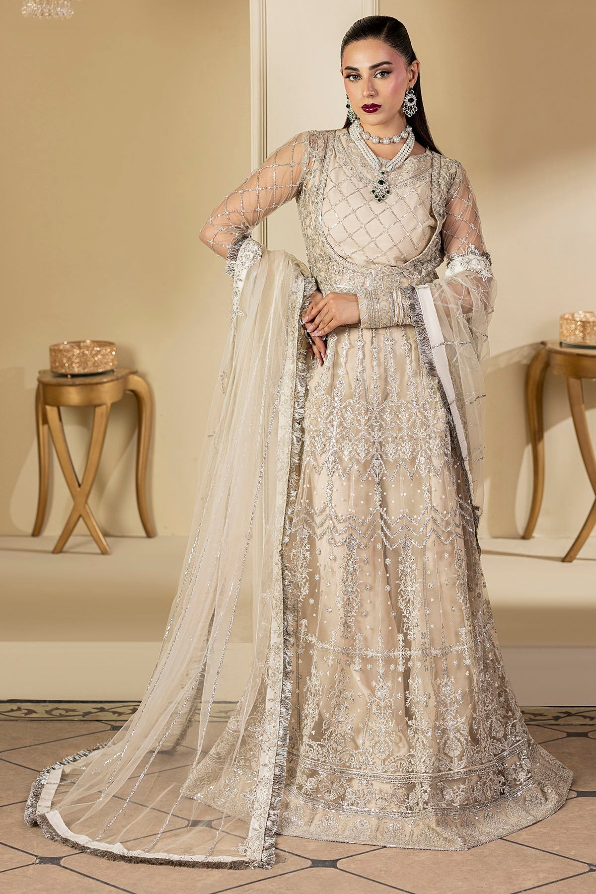 Motifz | Luxury Formal | 5131-DOVE - by Libasekhas UK - Registered Vendor of : Motifz - 100% Original Designer Dress