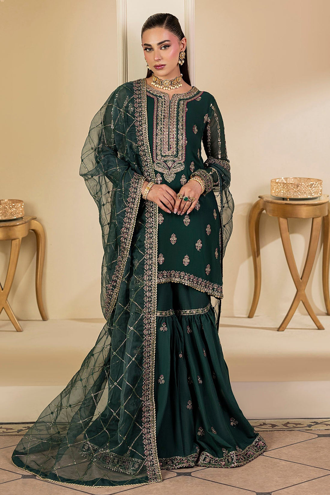 Motifz | Luxury Formal | 5135-JADE - by Libasekhas UK - Registered Vendor of : Motifz - 100% Original Designer Dress