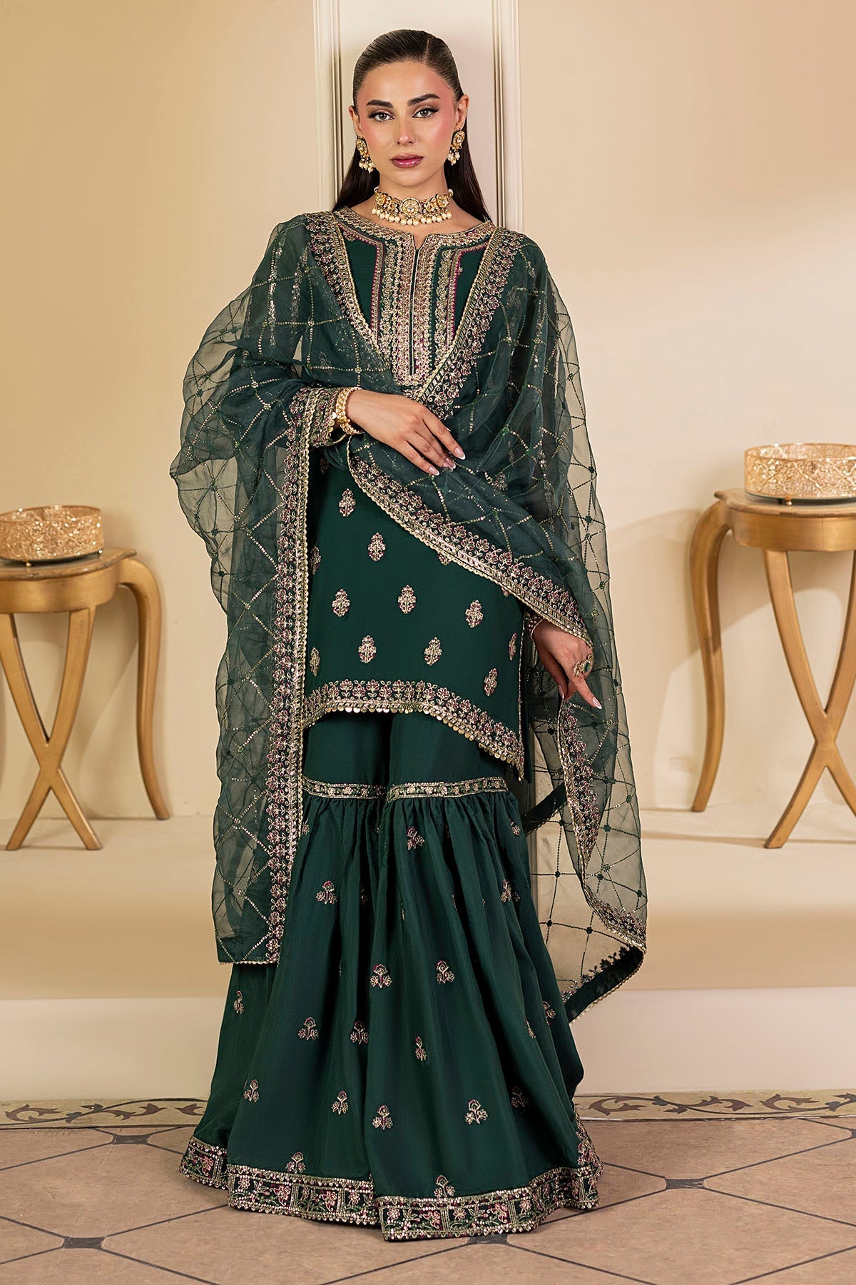 Motifz | Luxury Formal | 5135-JADE - by Libasekhas UK - Registered Vendor of : Motifz - 100% Original Designer Dress