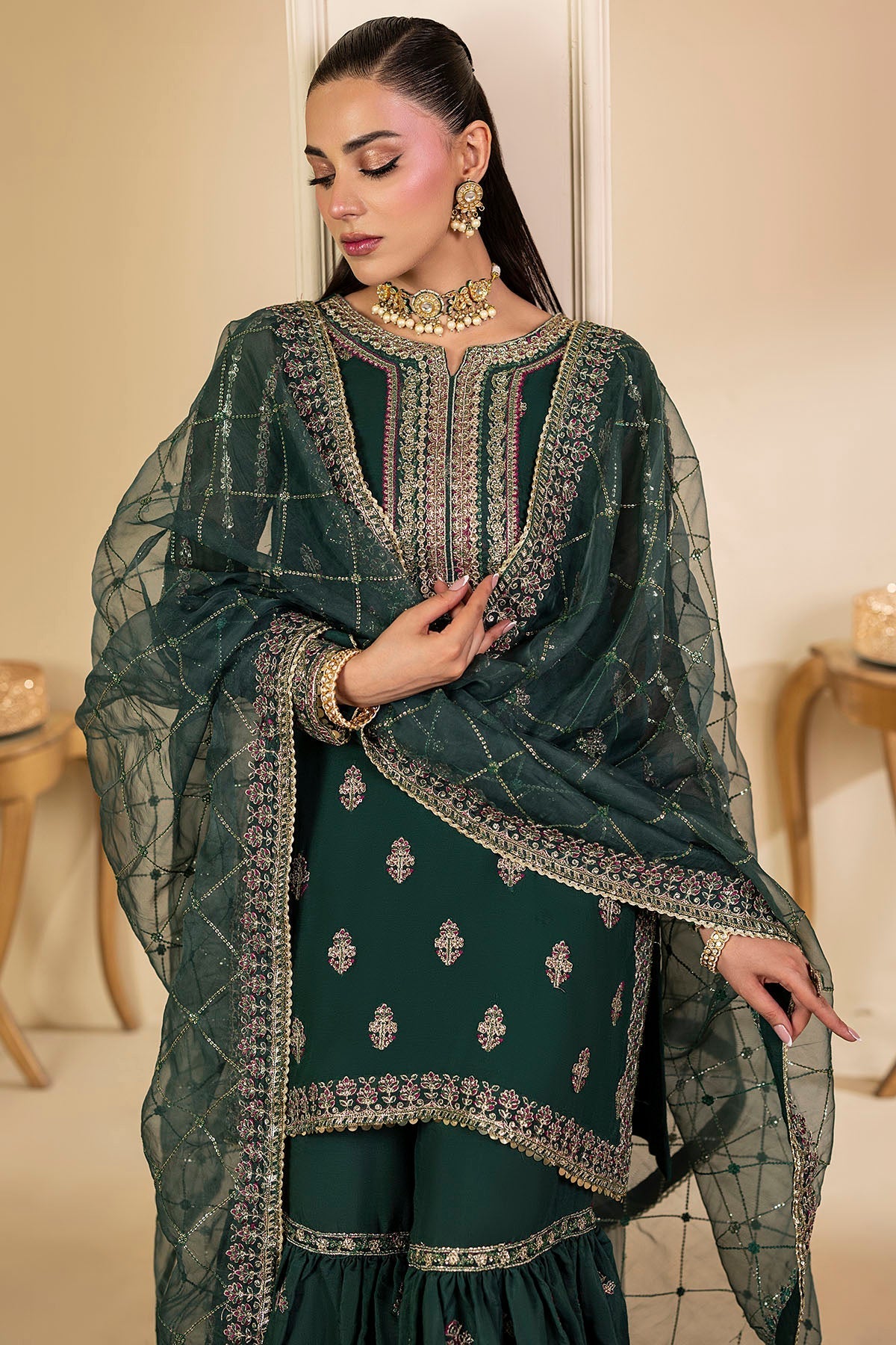 Motifz | Luxury Formal | 5135-JADE - by Libasekhas UK - Registered Vendor of : Motifz - 100% Original Designer Dress