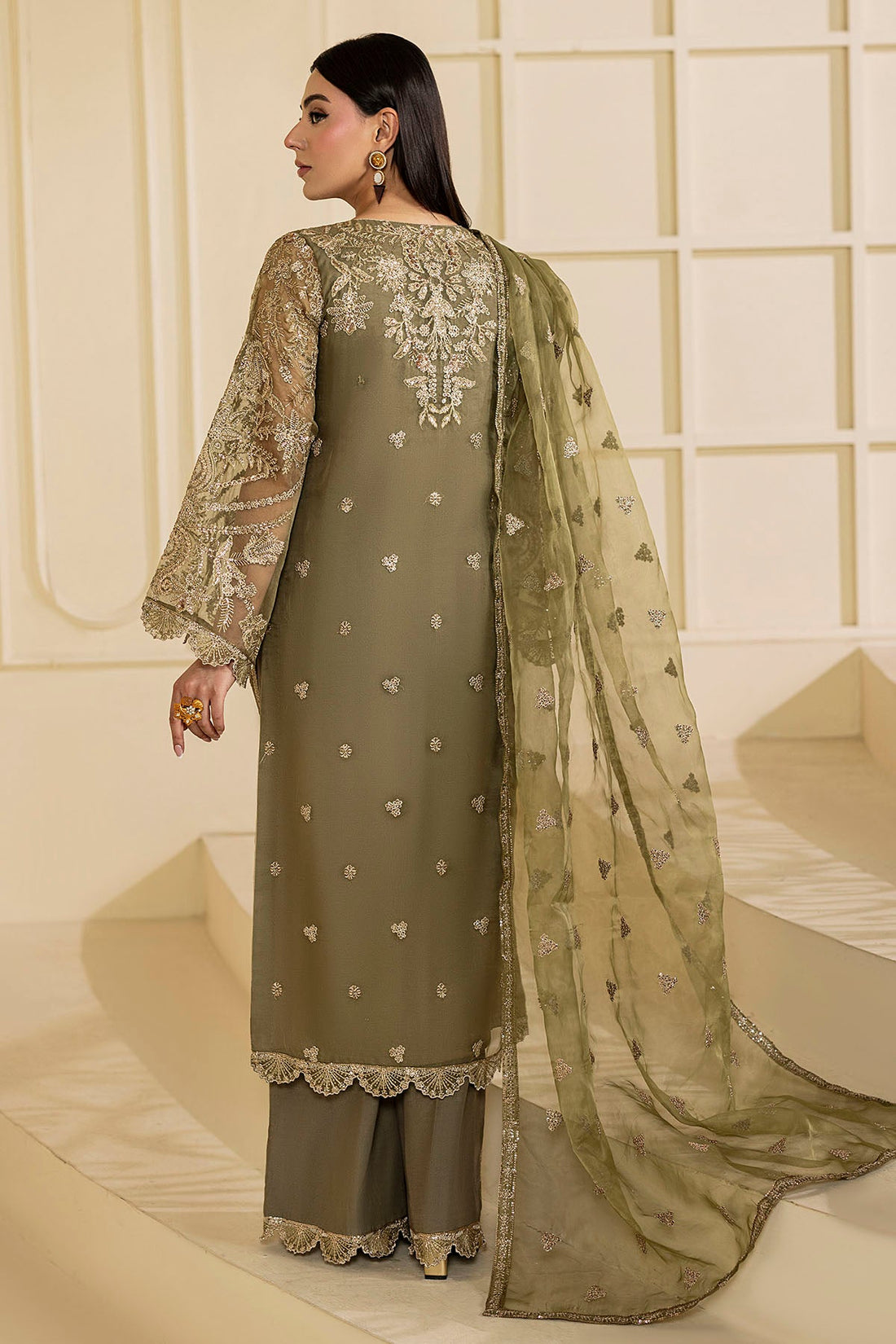 Motifz | Luxury Formal | 5137-GREEN - by Libasekhas UK - Registered Vendor of : Motifz - 100% Original Designer Dress