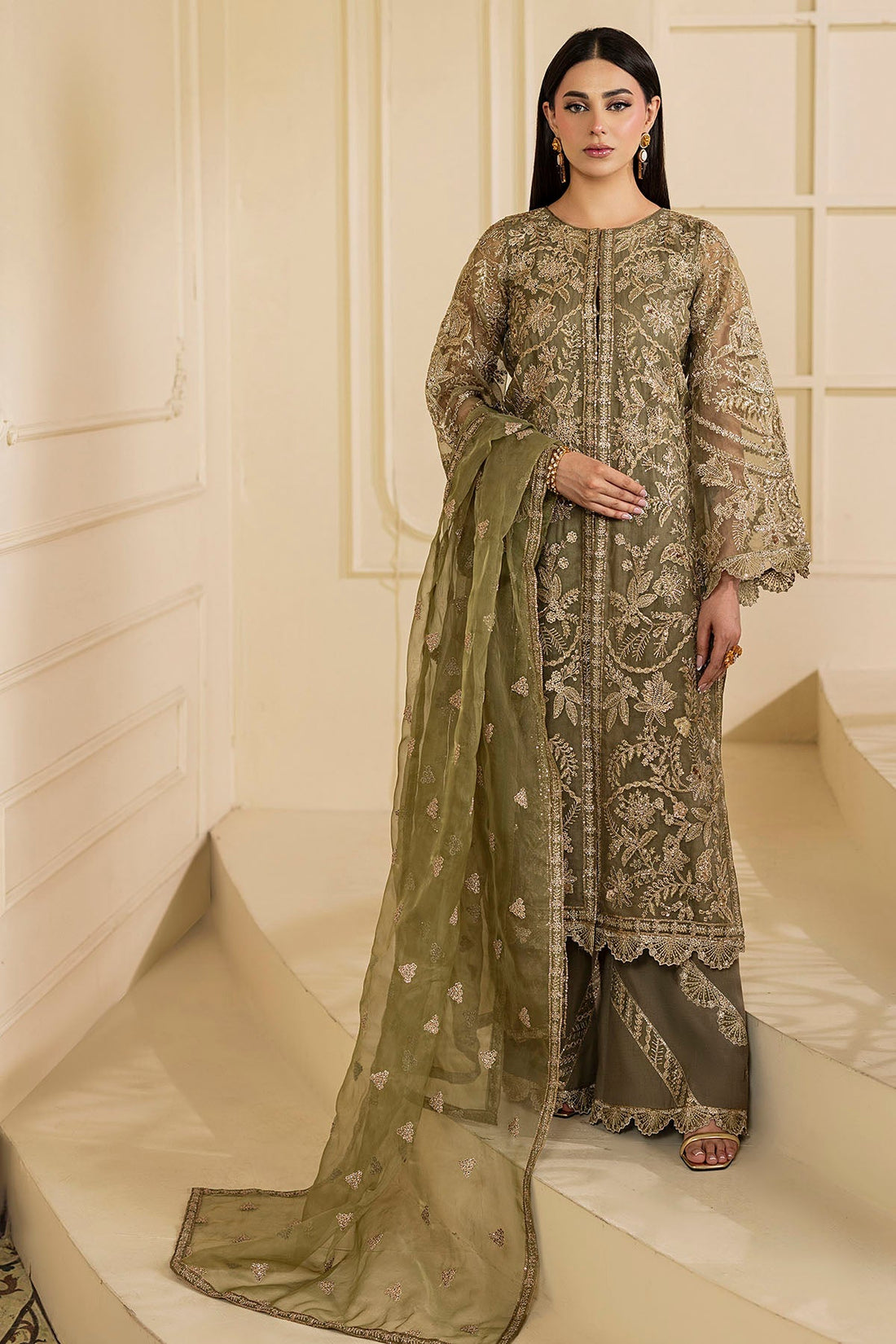 Motifz | Luxury Formal | 5137-GREEN - by Libasekhas UK - Registered Vendor of : Motifz - 100% Original Designer Dress