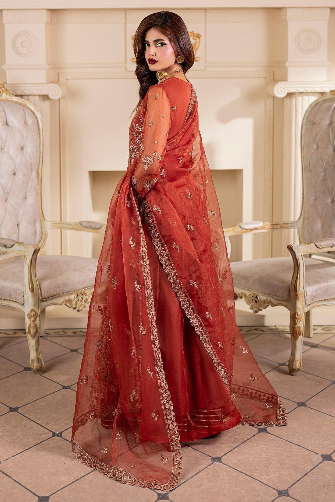 Motifz | Luxury Formal | 5139-BRANDY - by Libasekhas UK - Registered Vendor of : Motifz - 100% Original Designer Dress