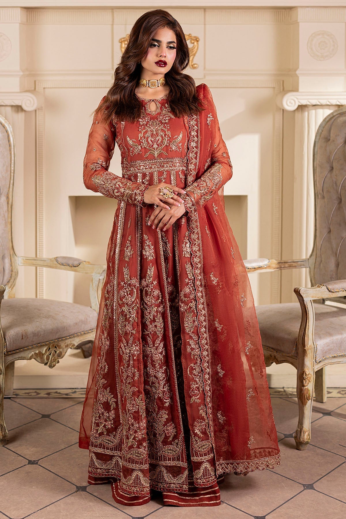 Motifz | Luxury Formal | 5139-BRANDY - by Libasekhas UK - Registered Vendor of : Motifz - 100% Original Designer Dress