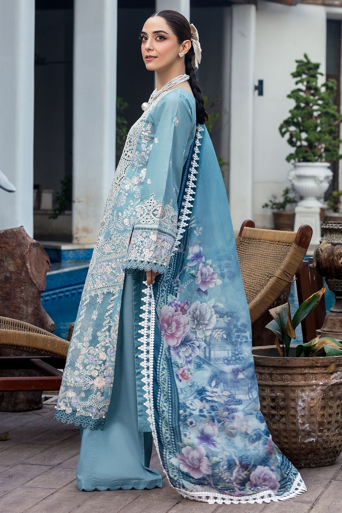 Motifz | Premium Lawn 25 | 5301-ELAYNE - by - Libasekhas UK - Registered Vendor of : Motifz - 100% Original Designer Dresss