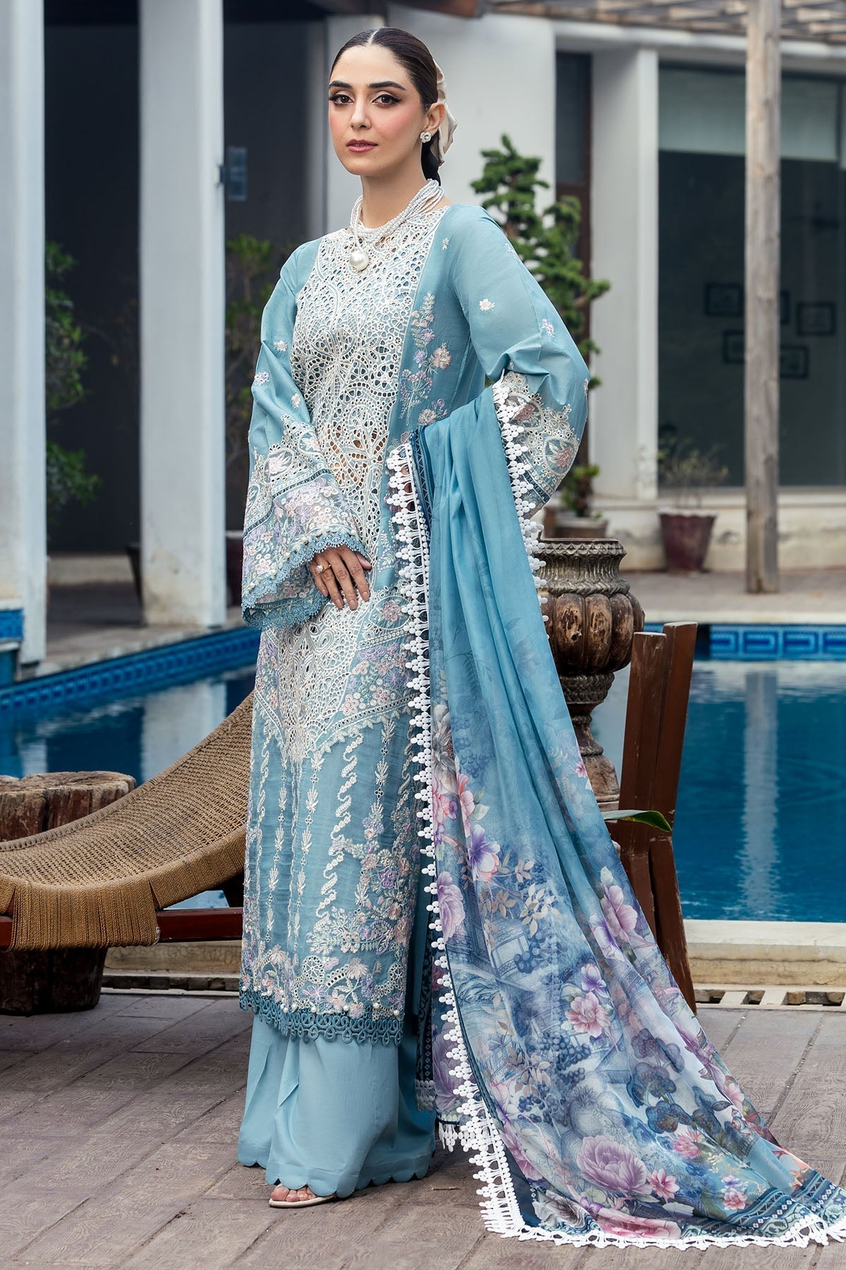 Motifz | Premium Lawn 25 | 5301-ELAYNE - by - Libasekhas UK - Registered Vendor of : Motifz - 100% Original Designer Dresss