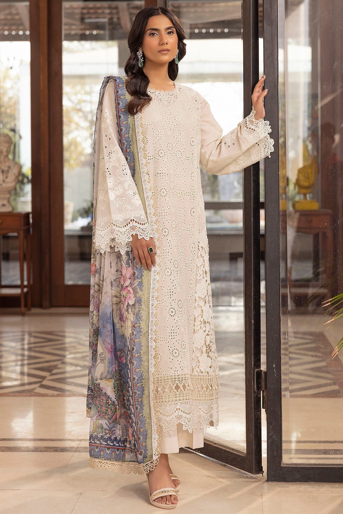 Motifz | Premium Lawn 25 | 5324-SIDONIE - by - Libasekhas UK - Registered Vendor of : Motifz - 100% Original Designer Dresss
