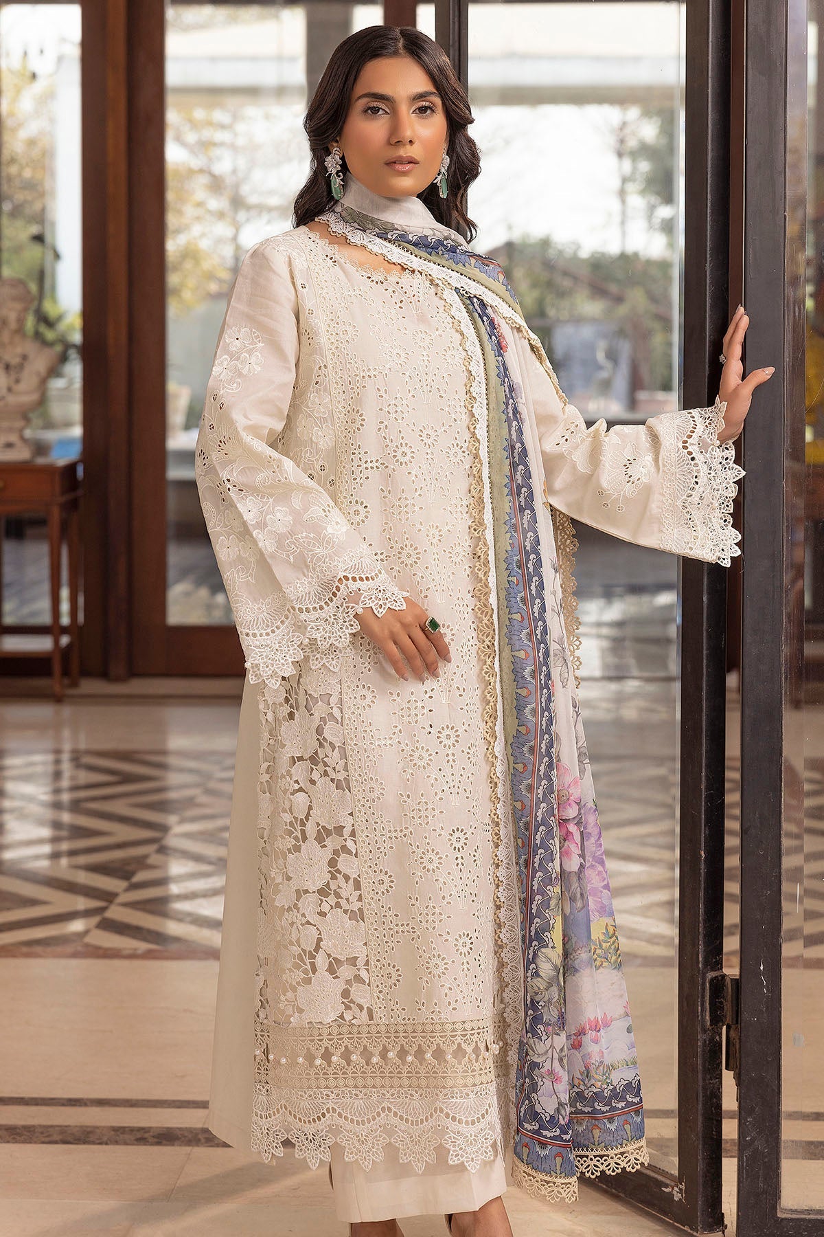 Motifz | Premium Lawn 25 | 5324-SIDONIE - by - Libasekhas UK - Registered Vendor of : Motifz - 100% Original Designer Dresss