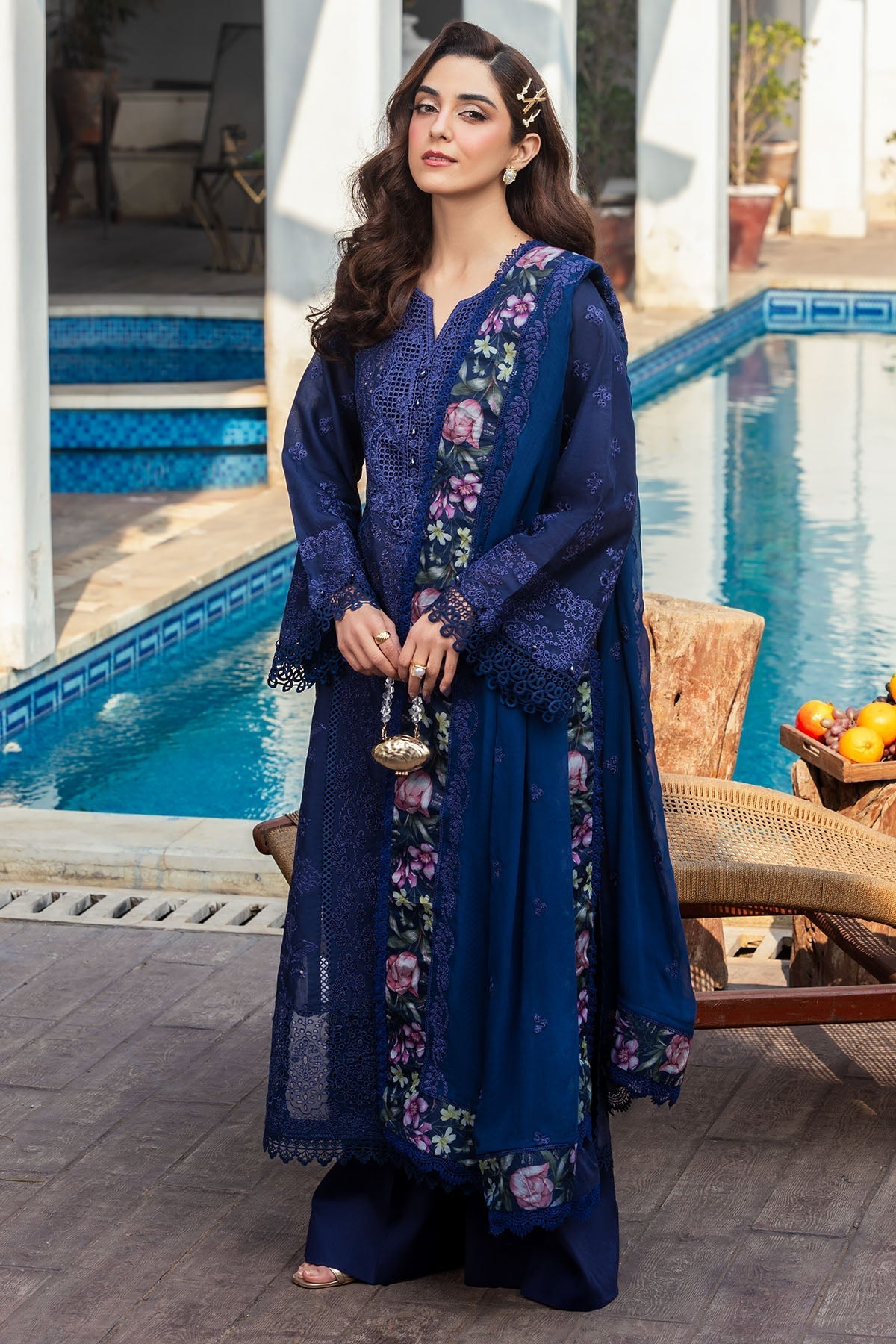 Motifz | Premium Lawn 25 | 5330-MAELYS - by - Libasekhas UK - Registered Vendor of : Motifz - 100% Original Designer Dresss