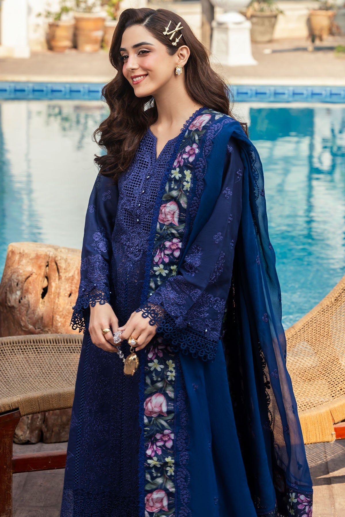 Motifz | Premium Lawn 25 | 5330-MAELYS - by - Libasekhas UK - Registered Vendor of : Motifz - 100% Original Designer Dresss