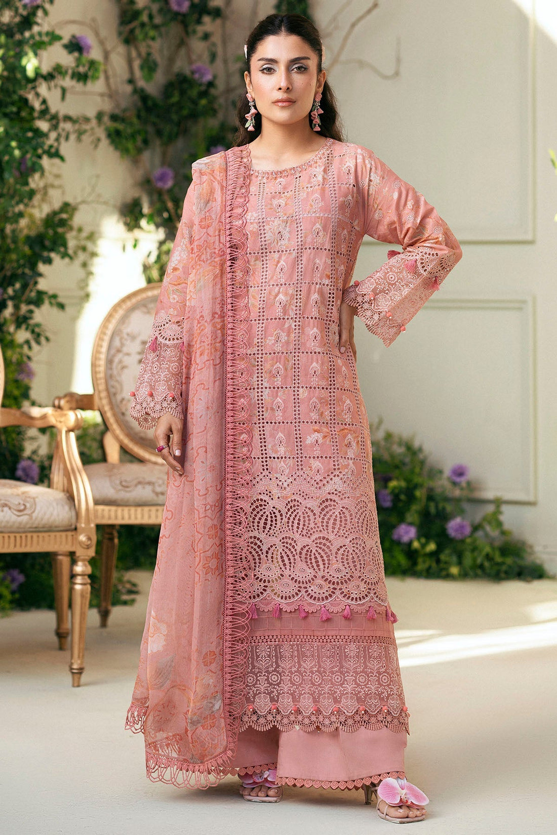 Motifz | Premium Lawn 25 | 5427-LOTUS - by - Libasekhas UK - Registered Vendor of : Motifz - 100% Original Designer Dresss