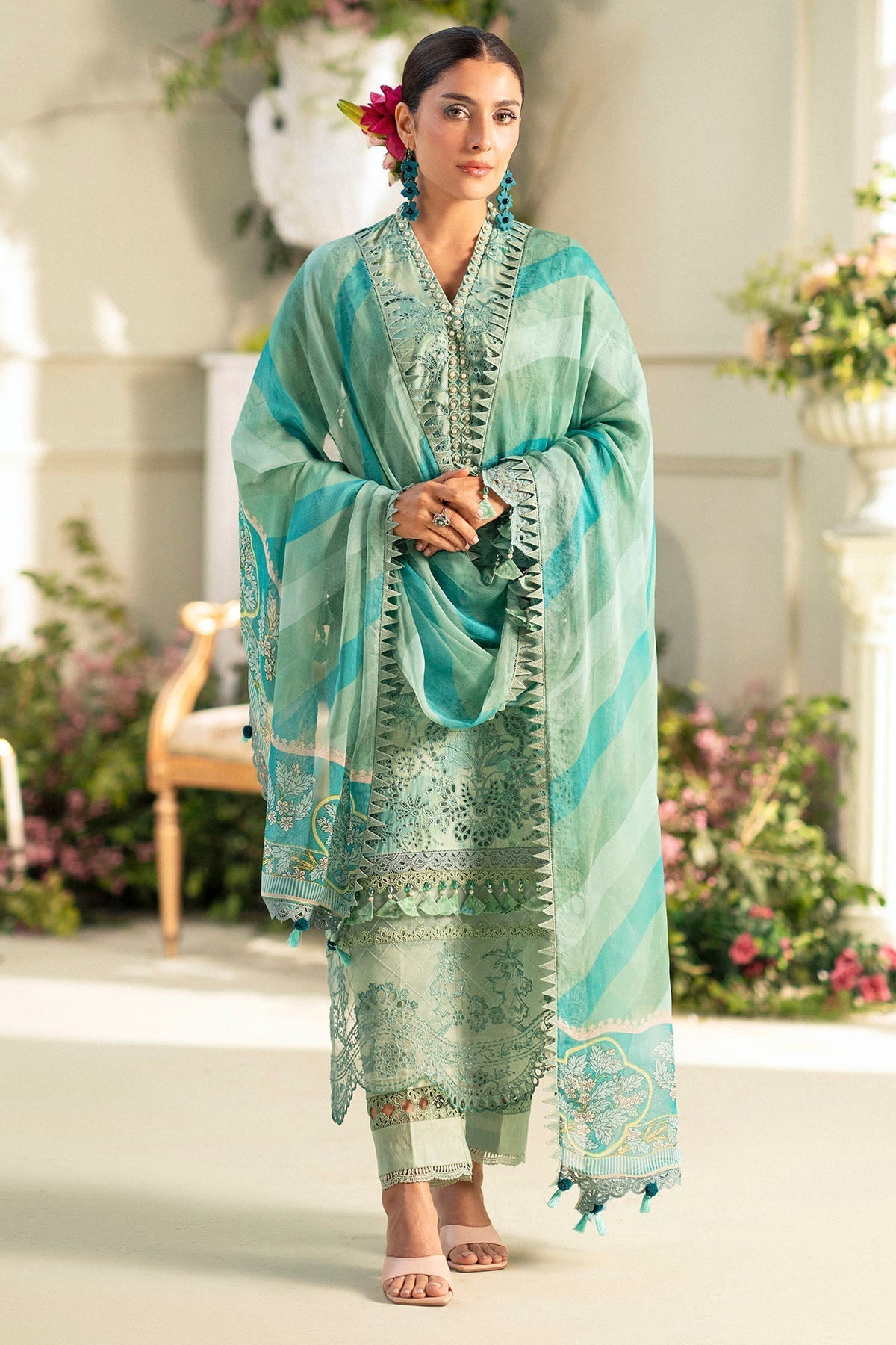 Motifz | Premium Lawn 25 | 5430-IRIS - by - Libasekhas UK - Registered Vendor of : Motifz - 100% Original Designer Dresss
