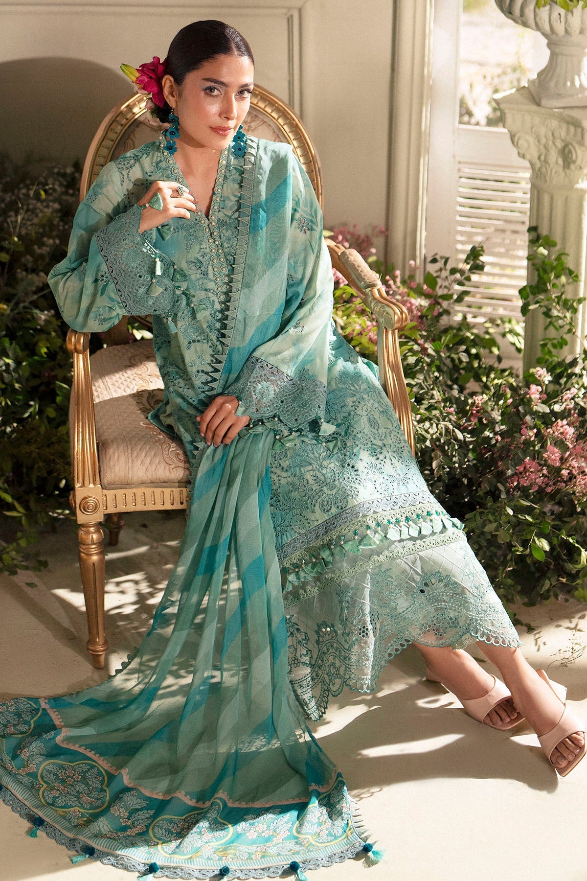 Motifz | Premium Lawn 25 | 5430-IRIS - by - Libasekhas UK - Registered Vendor of : Motifz - 100% Original Designer Dresss