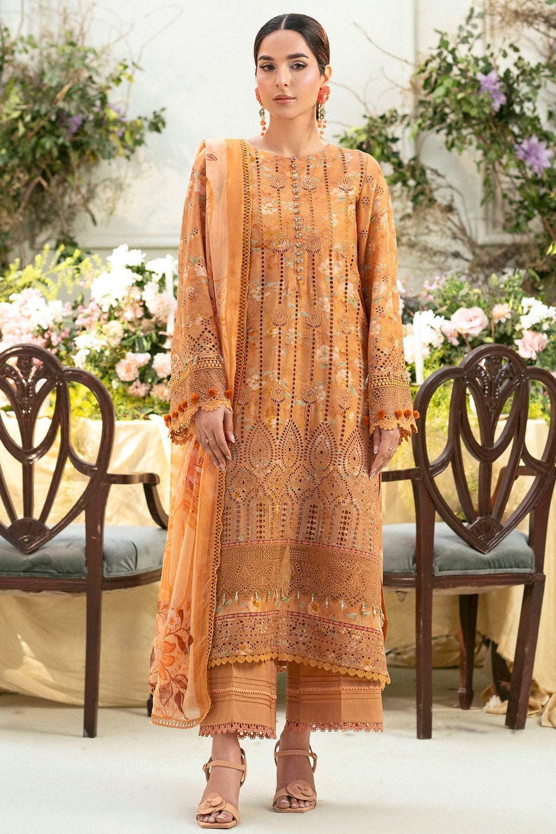 Motifz | Premium Lawn 25 | 5431-BLUEBEELL - by - Libasekhas UK - Registered Vendor of : Motifz - 100% Original Designer Dresss