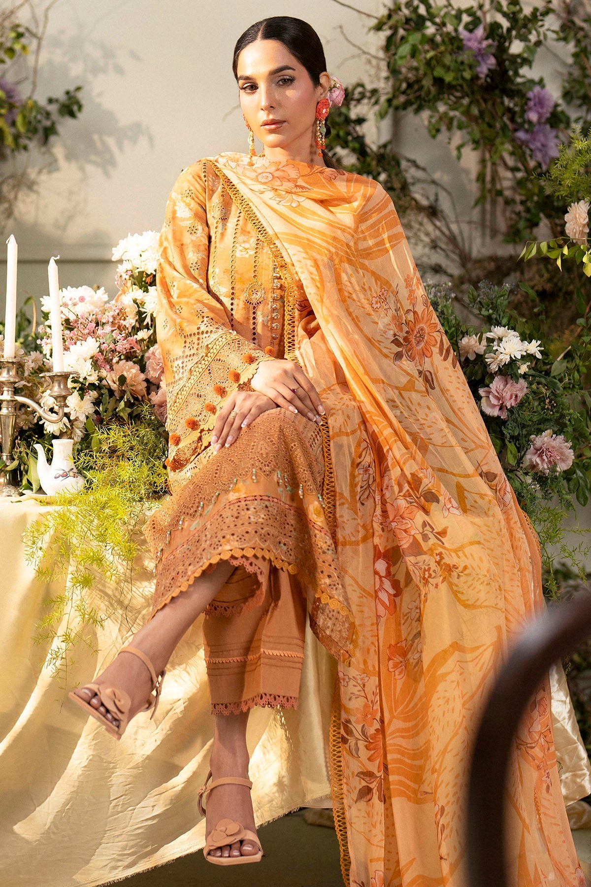 Motifz | Premium Lawn 25 | 5431-BLUEBEELL - by - Libasekhas UK - Registered Vendor of : Motifz - 100% Original Designer Dresss