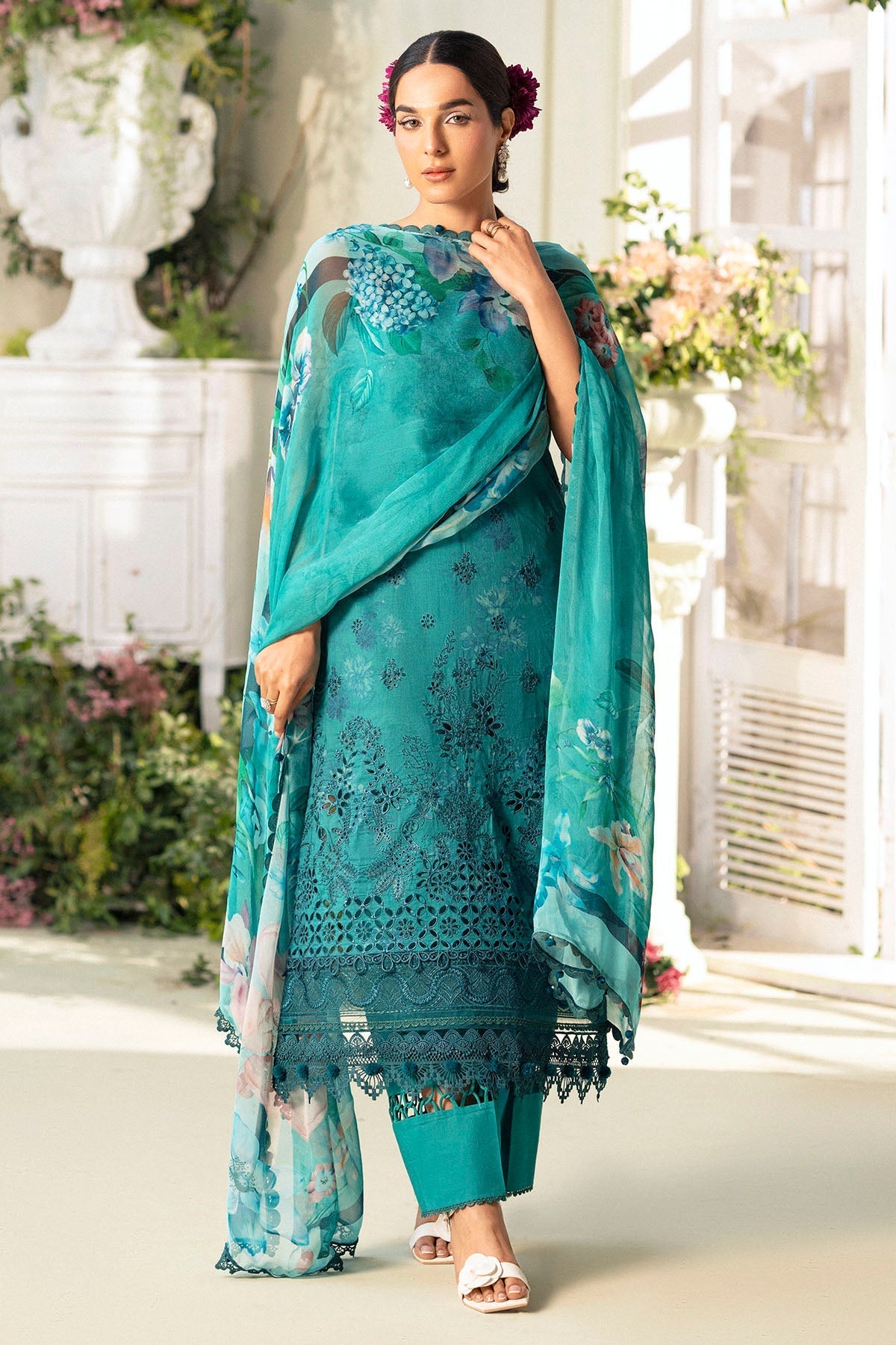 Motifz | Premium Lawn 25 | 5432-MARIGOLD - by - Libasekhas UK - Registered Vendor of : Motifz - 100% Original Designer Dresss