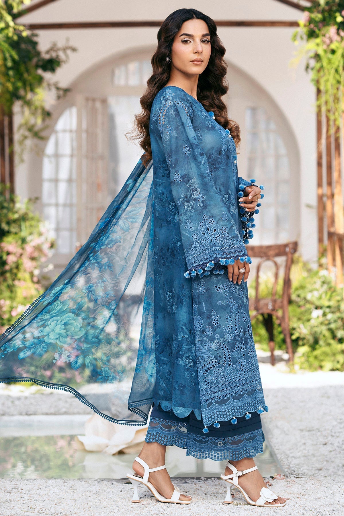 Motifz | Premium Lawn 25 | 5434-LILLY - by - Libasekhas UK - Registered Vendor of : Motifz - 100% Original Designer Dresss