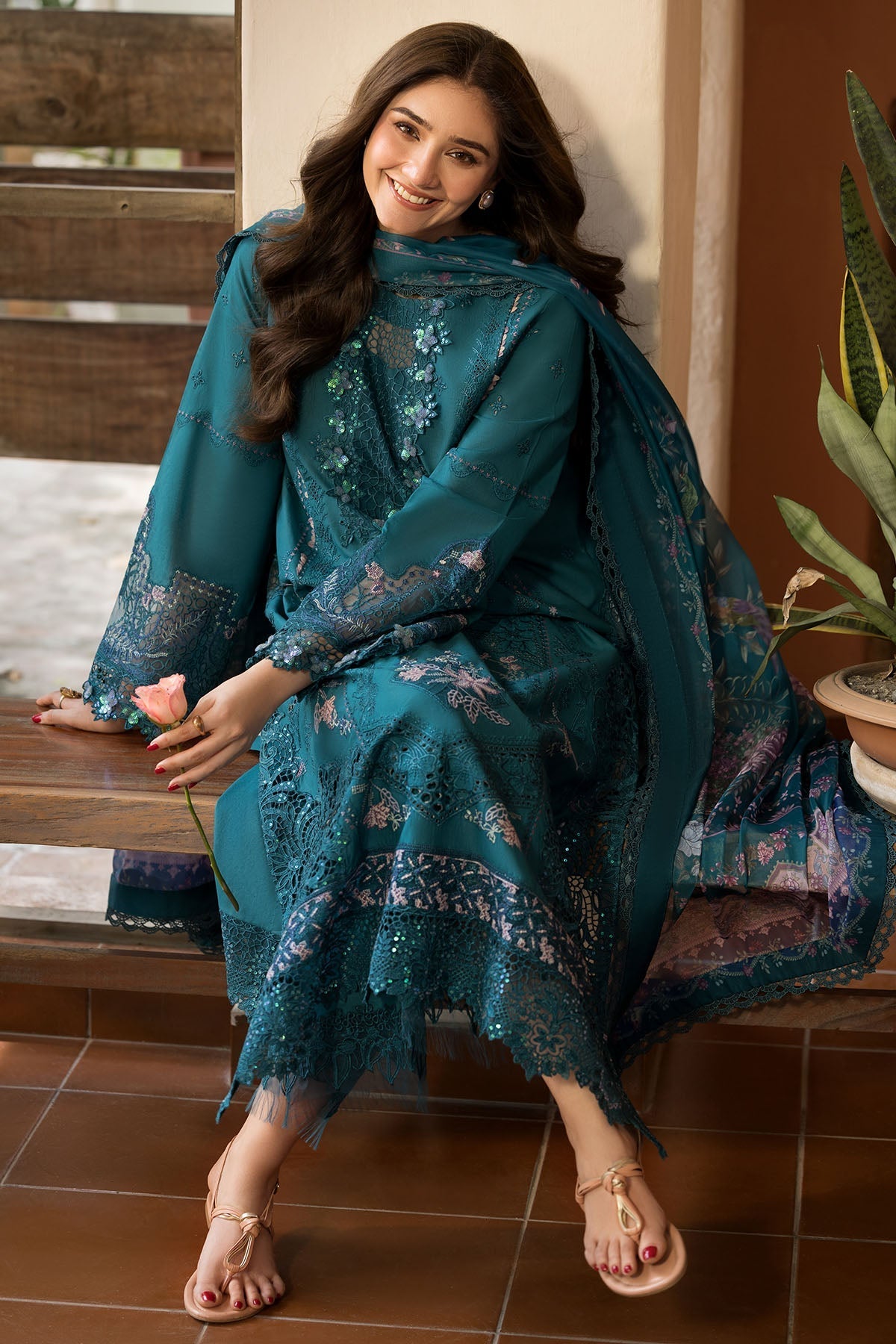 Motifz | Premium Lawn 26 | 6113-CALABRIA - by Libasekhas UK - Registered Vendor of : Motifz - 100% Original Designer Dress