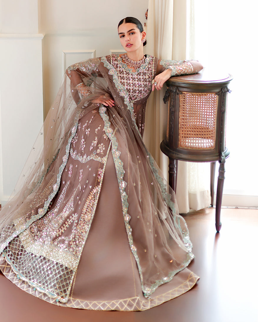 Roheenaz | Whispers of Grace Chiffon | Maeve - by Libasekhas UK - Registered Vendor of : Roheenaz - 100% Original Designer Dress
