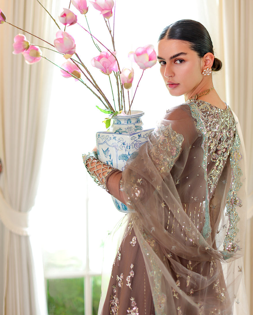 Roheenaz | Whispers of Grace Chiffon | Maeve - by Libasekhas UK - Registered Vendor of : Roheenaz - 100% Original Designer Dress