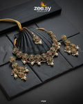 Magnolia Glimmer Necklace - by - Libasekhas UK - Registered Vendor of : Zeesy - 100% Original Designer Dresss