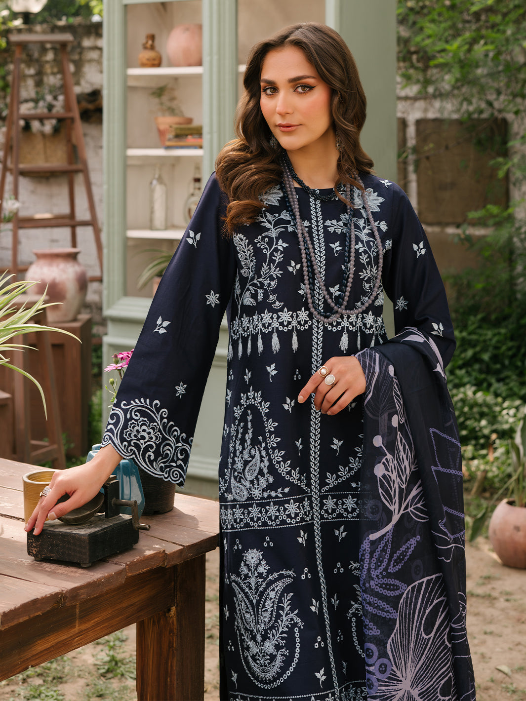 Mahnur | Masakali Luxury Lawn 24 | MK 03 - B - by - Libasekhas UK - Registered Vendor of : Mahnur - 100% Original Designer Dresss