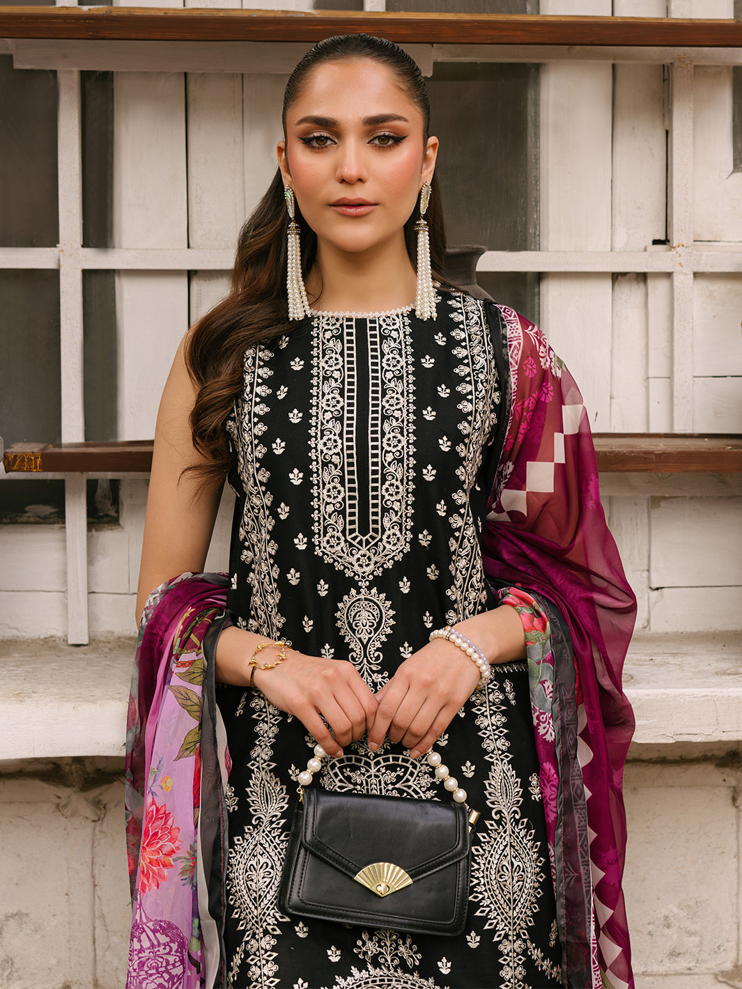 Mahnur | Masakali Luxury Lawn 24 | MK 05 - A - by - Libasekhas UK - Registered Vendor of : Mahnur - 100% Original Designer Dresss