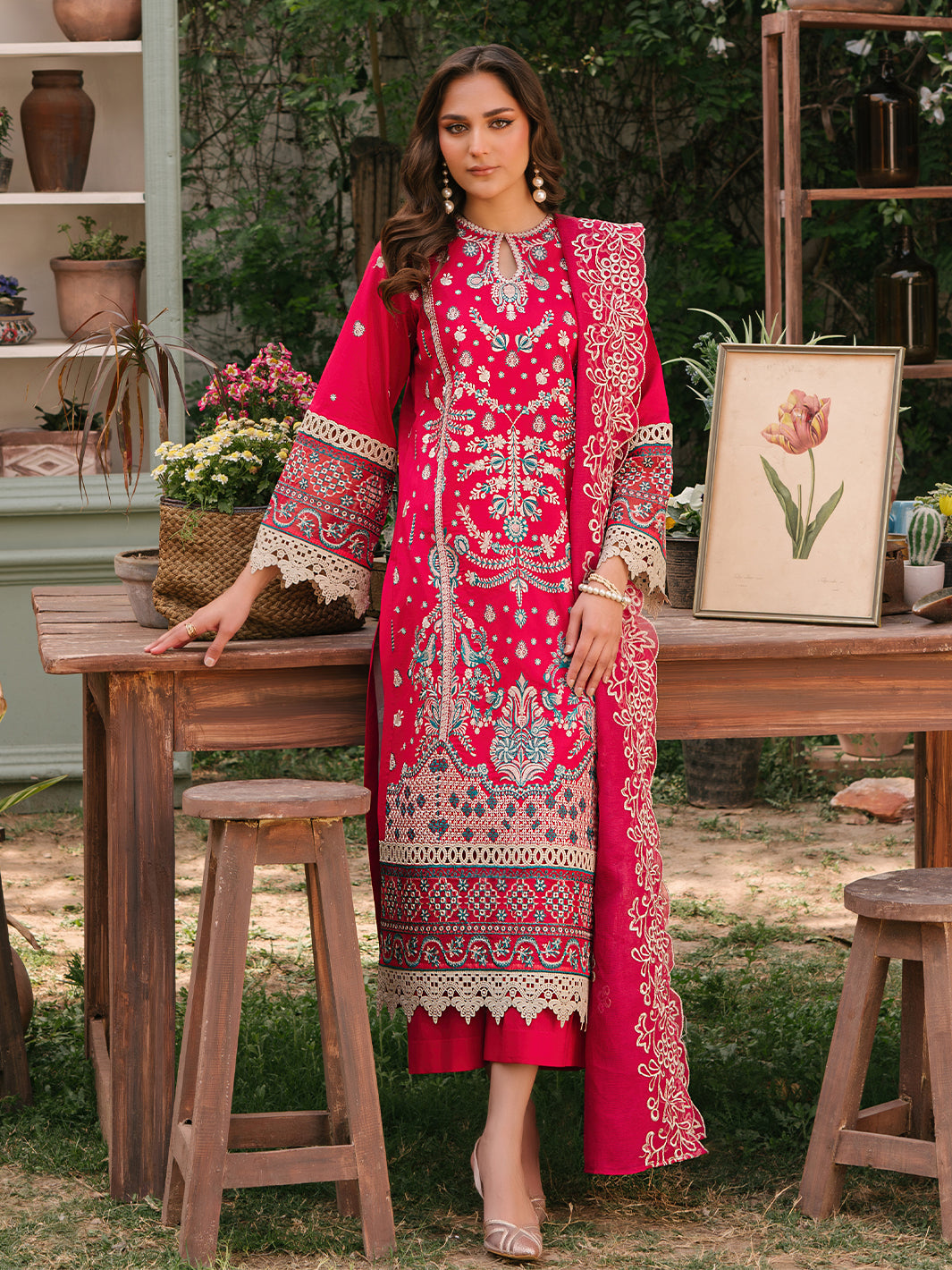 Mahnur | Masakali Luxury Lawn 24 | MK 06 - B - by - Libasekhas UK - Registered Vendor of : Mahnur - 100% Original Designer Dresss