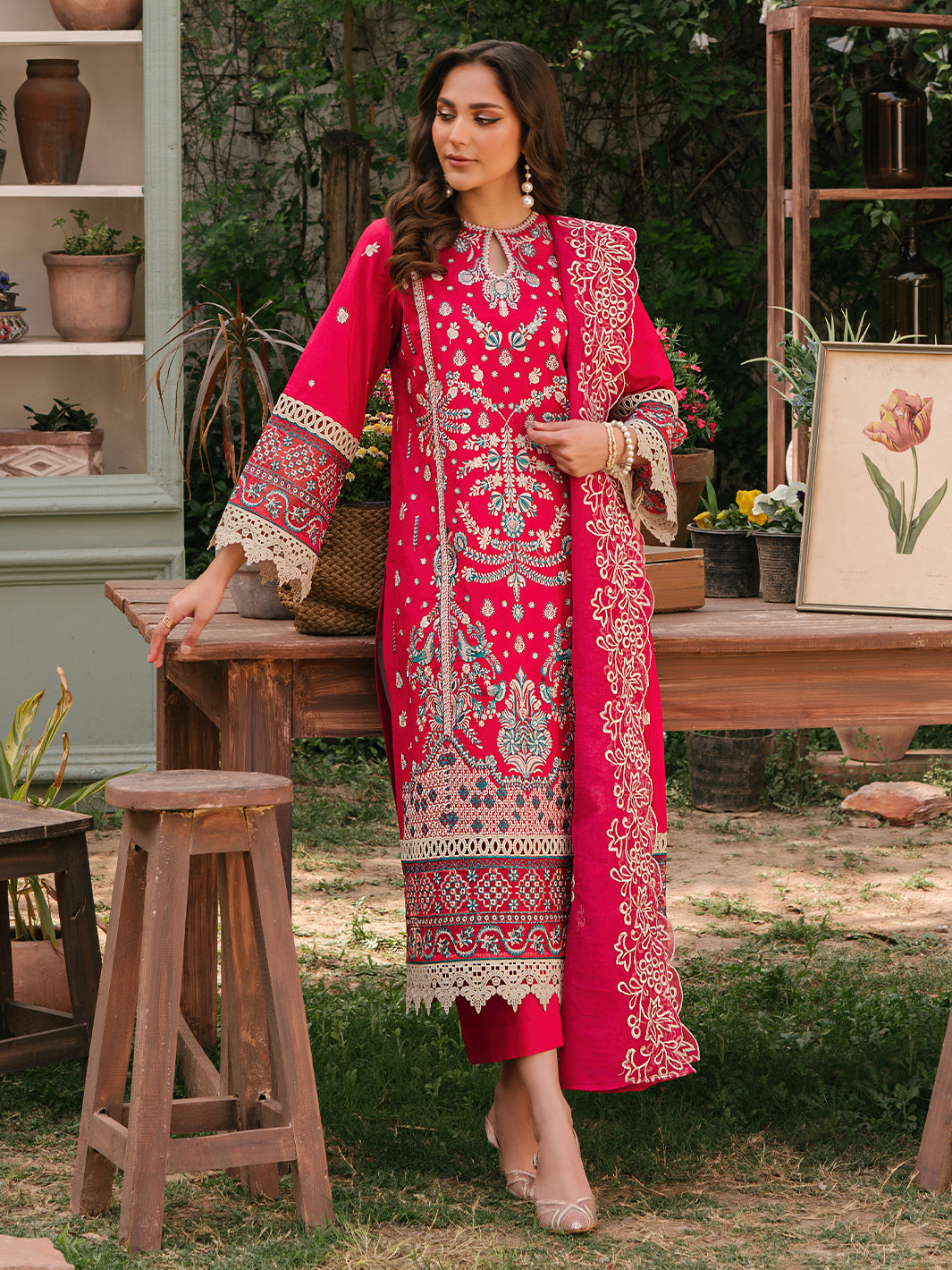 Mahnur | Masakali Luxury Lawn 24 | MK 06 - B - by - Libasekhas UK - Registered Vendor of : Mahnur - 100% Original Designer Dresss