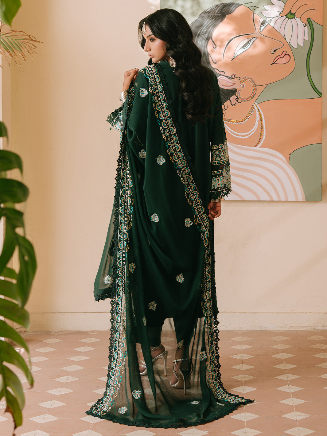 Mahnur | Shanaya Luxury Lawn 25 | Siyahgul - by - Libasekhas UK - Registered Vendor of : Mahnur - 100% Original Designer Dresss