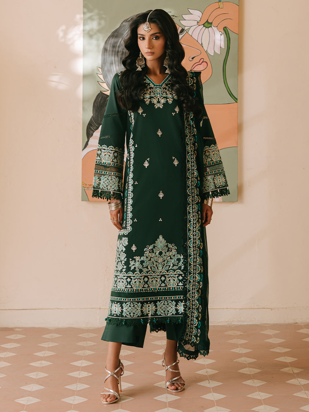 Mahnur | Shanaya Luxury Lawn 25 | Siyahgul - by - Libasekhas UK - Registered Vendor of : Mahnur - 100% Original Designer Dresss