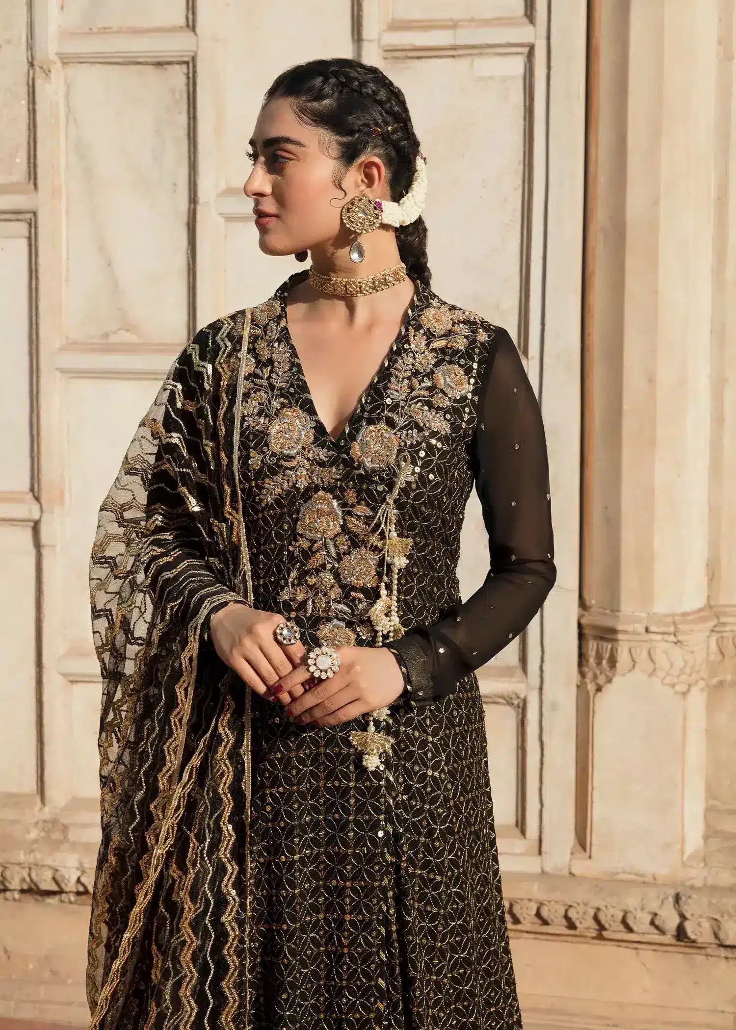 Mahum Asad | Gul Posh Luxury Formals 23 | Chiraagh - by - Libasekhas UK - Registered Vendor of : Mahum Asad - 100% Original Designer Dresss