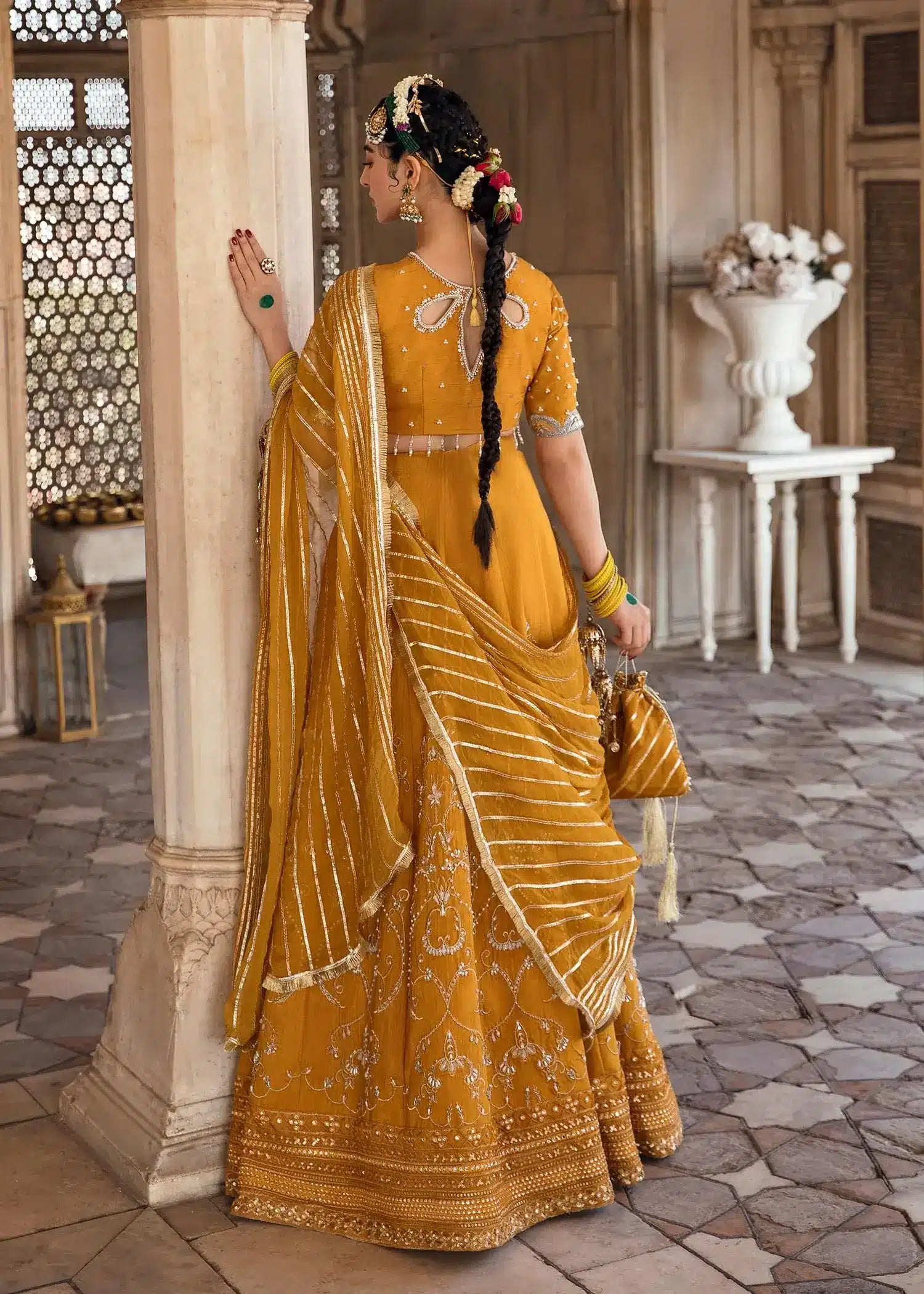 Mahum Asad | Gul Posh Luxury Formals 23 | Nazneen - by - Libasekhas UK - Registered Vendor of : Mahum Asad - 100% Original Designer Dresss