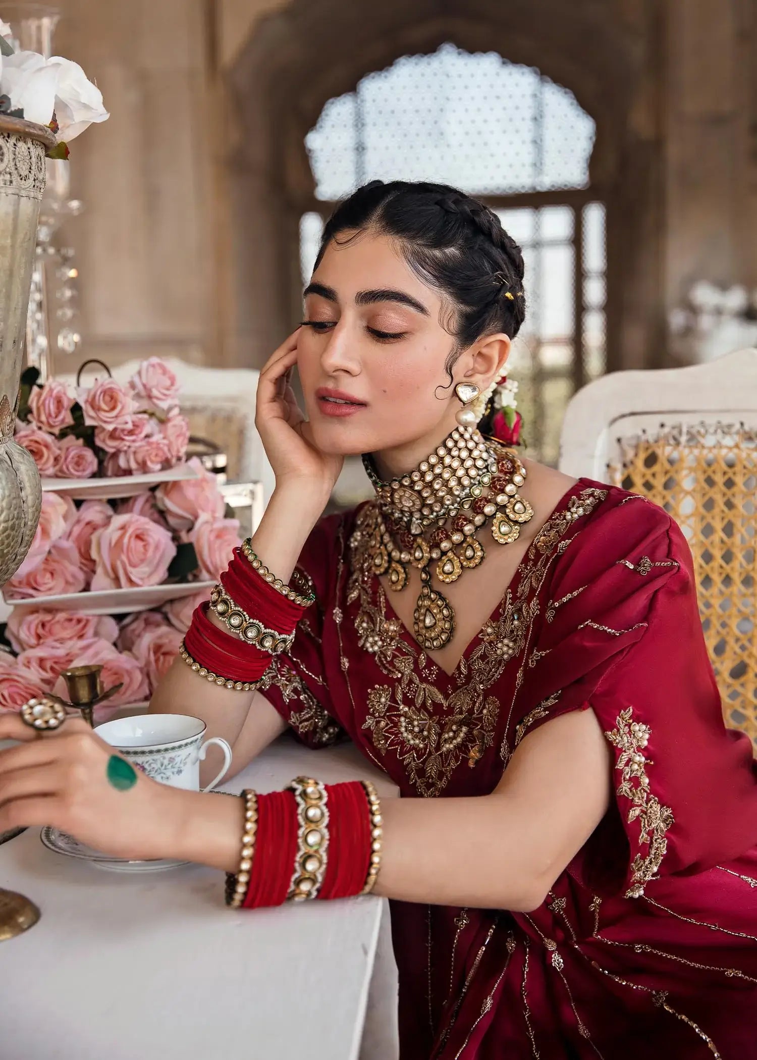 Mahum Asad | Gul Posh Luxury Formals 23 | Gulaal - by - Libasekhas UK - Registered Vendor of : Mahum Asad - 100% Original Designer Dresss