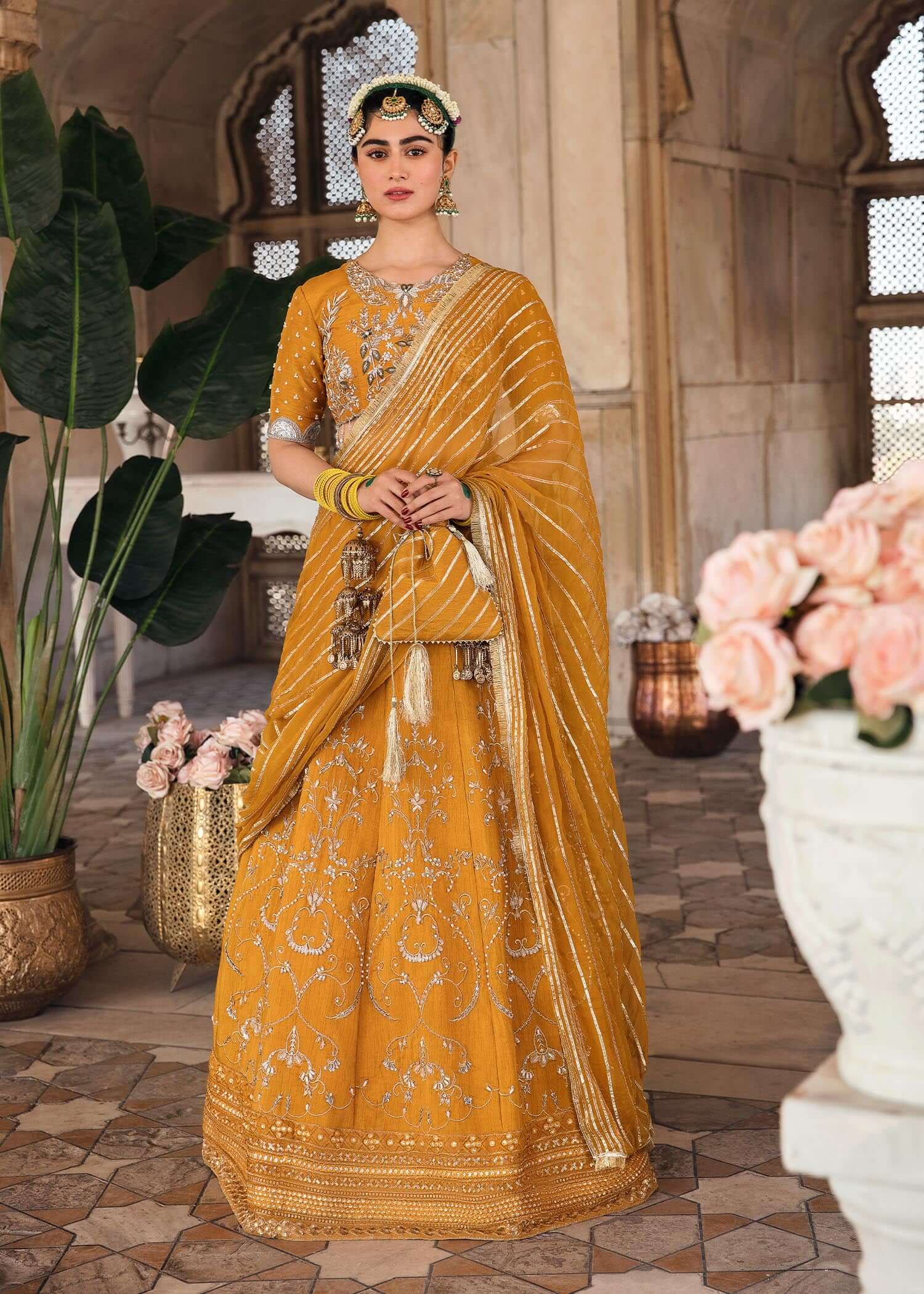 Mahum Asad | Gul Posh Luxury Formals 23 | Nazneen - by - Libasekhas UK - Registered Vendor of : Mahum Asad - 100% Original Designer Dresss