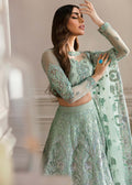 Waqas Shah | Malika - E - Elizabeth | BLUE MIST - by - Libasekhas UK - Registered Vendor of : Waqas Shah - 100% Original Designer Dresss