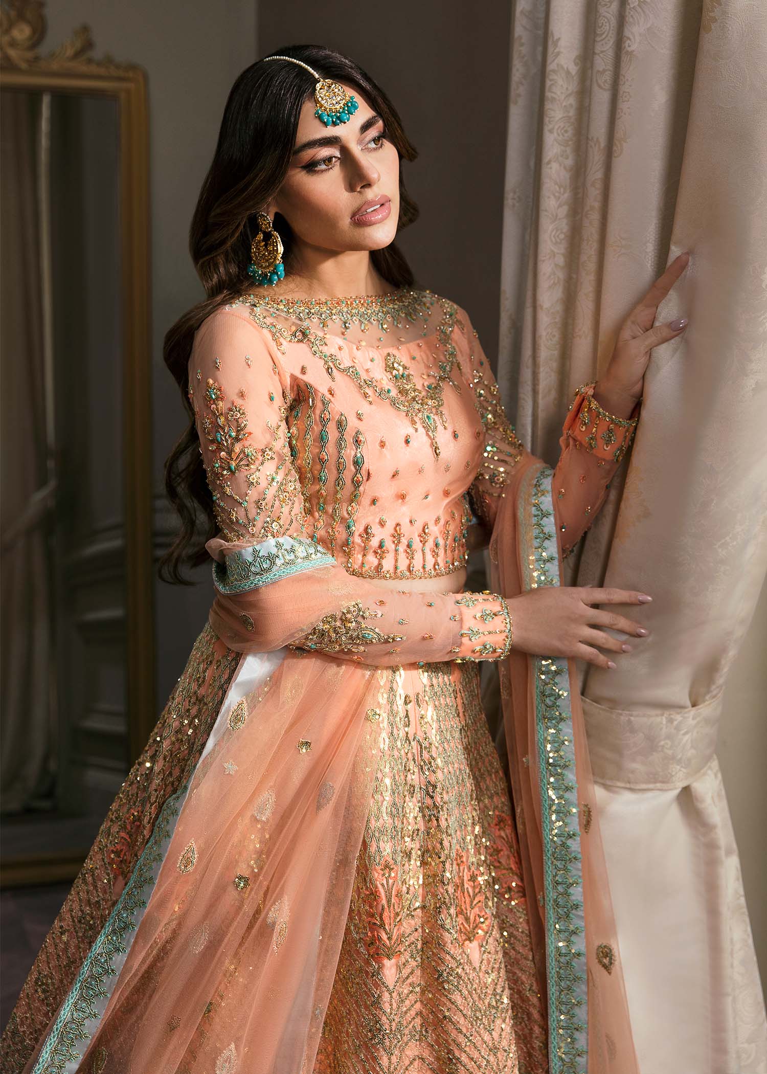 Waqas Shah | Malika - E - Elizabeth | ARTISTRY ROSE - by - Libasekhas UK - Registered Vendor of : Waqas Shah - 100% Original Designer Dresss