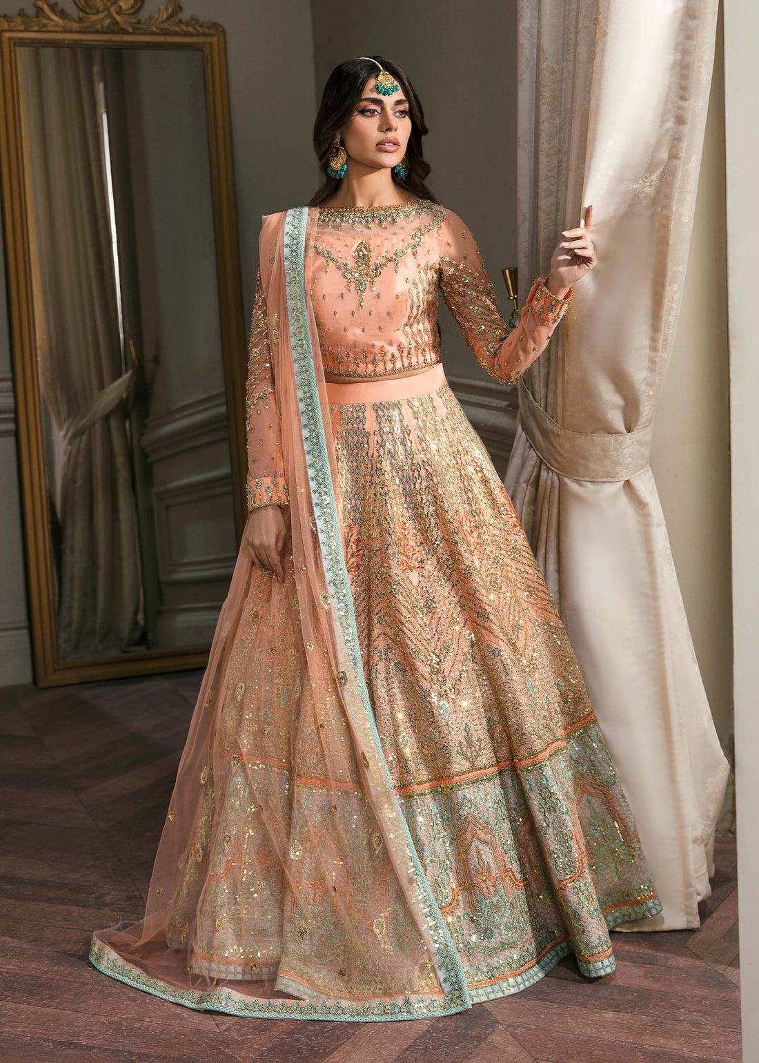 Waqas Shah | Malika - E - Elizabeth | ARTISTRY ROSE - by - Libasekhas UK - Registered Vendor of : Waqas Shah - 100% Original Designer Dresss