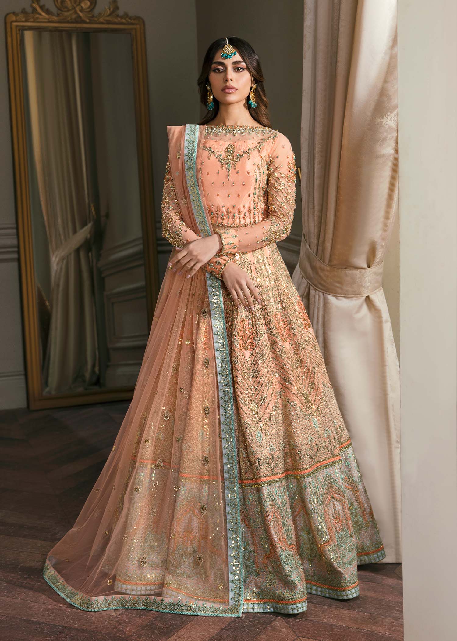 Waqas Shah | Malika - E - Elizabeth | ARTISTRY ROSE - by - Libasekhas UK - Registered Vendor of : Waqas Shah - 100% Original Designer Dresss
