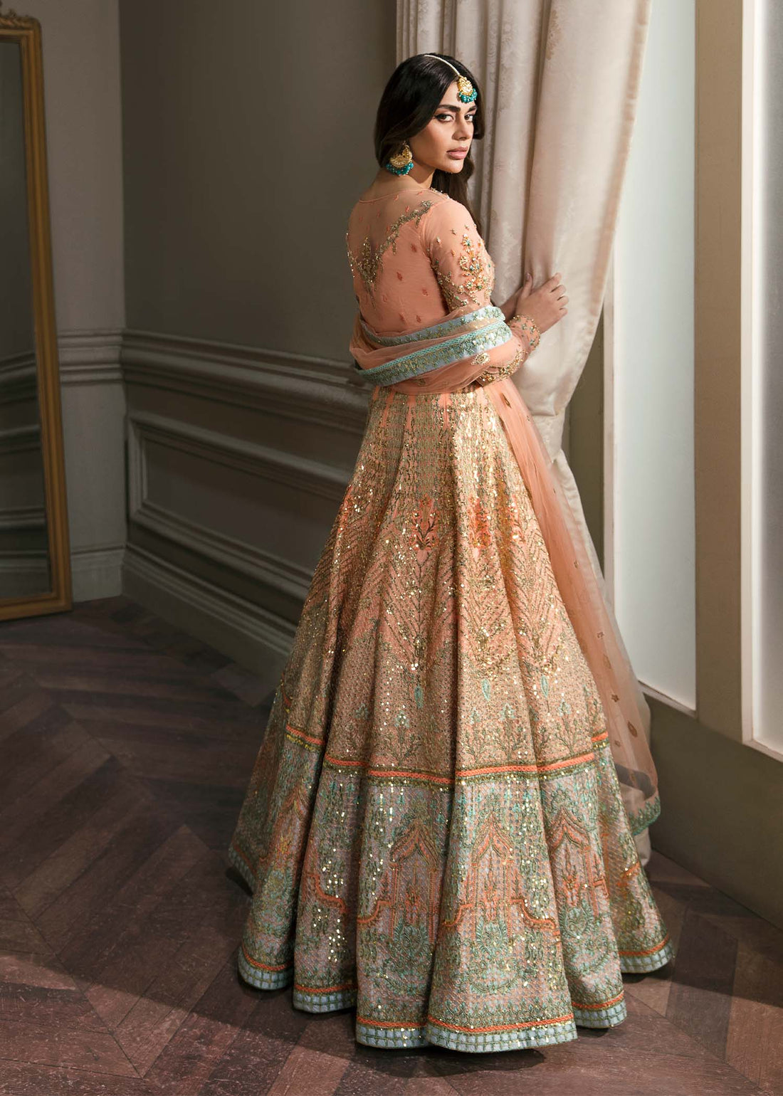Waqas Shah | Malika - E - Elizabeth | ARTISTRY ROSE - by - Libasekhas UK - Registered Vendor of : Waqas Shah - 100% Original Designer Dresss