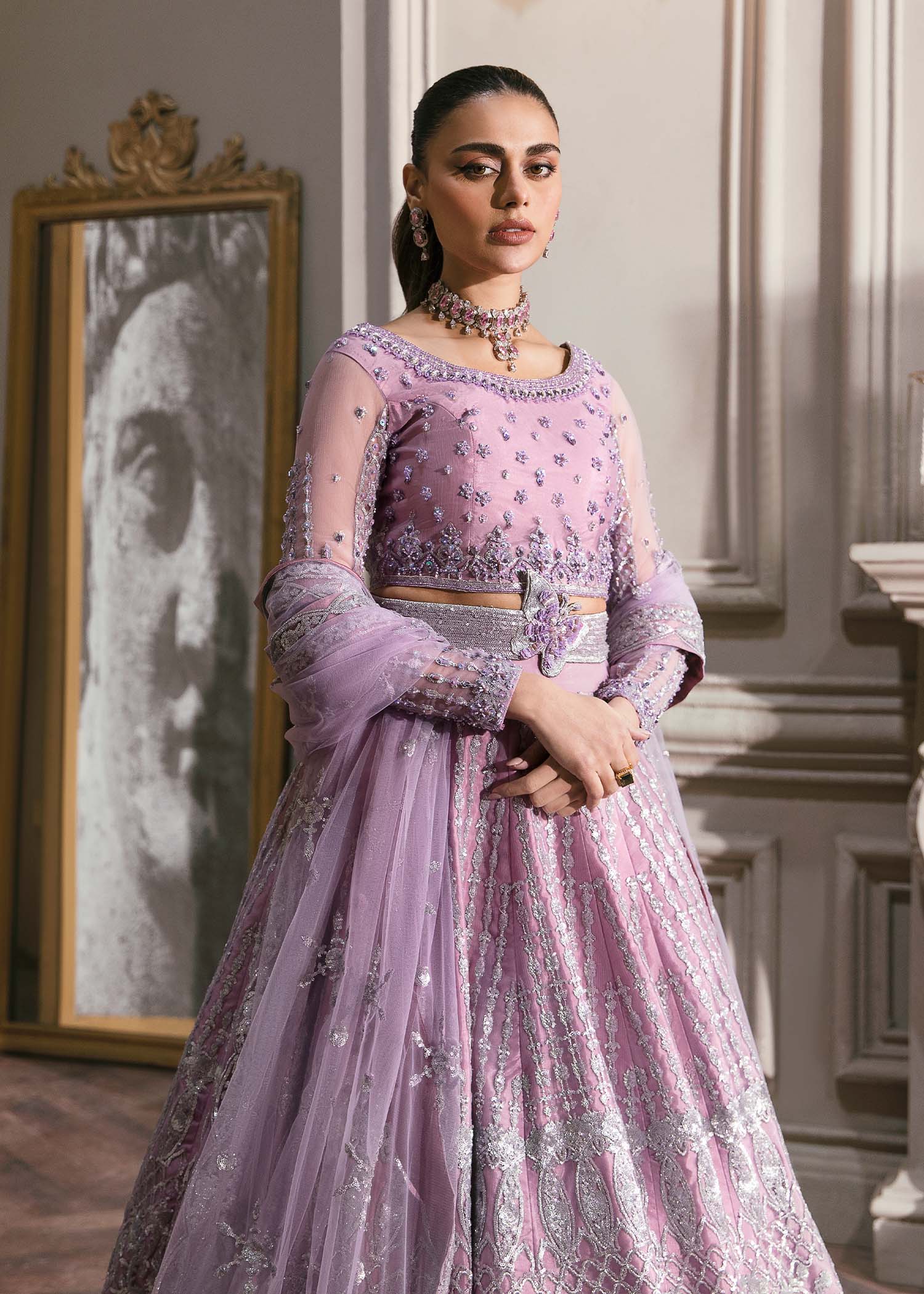 Waqas Shah | Malika - E - Elizabeth | ASTER - by - Libasekhas UK - Registered Vendor of : Waqas Shah - 100% Original Designer Dresss